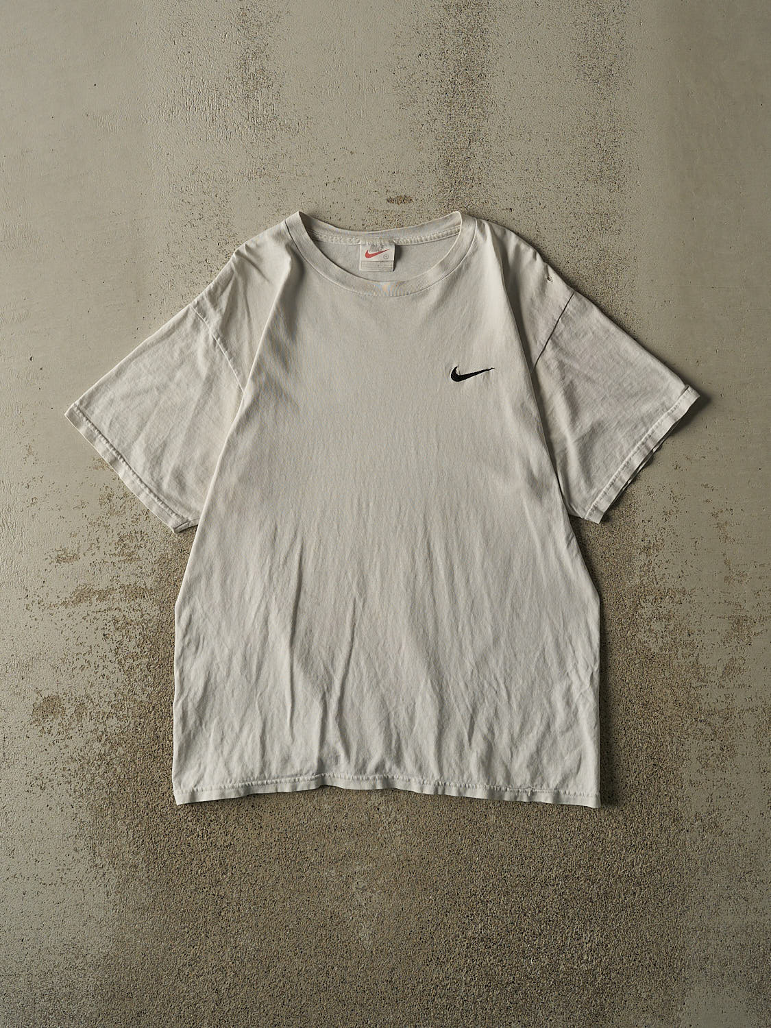 Vintage 90s White Nike Swoosh Tee (M/L)