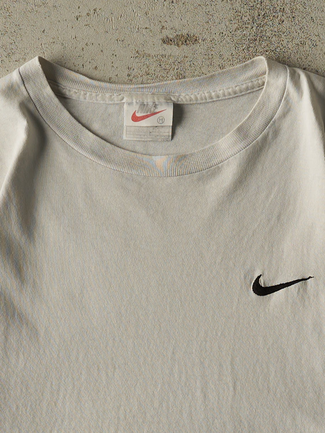 Vintage 90s White Nike Swoosh Tee (M/L)