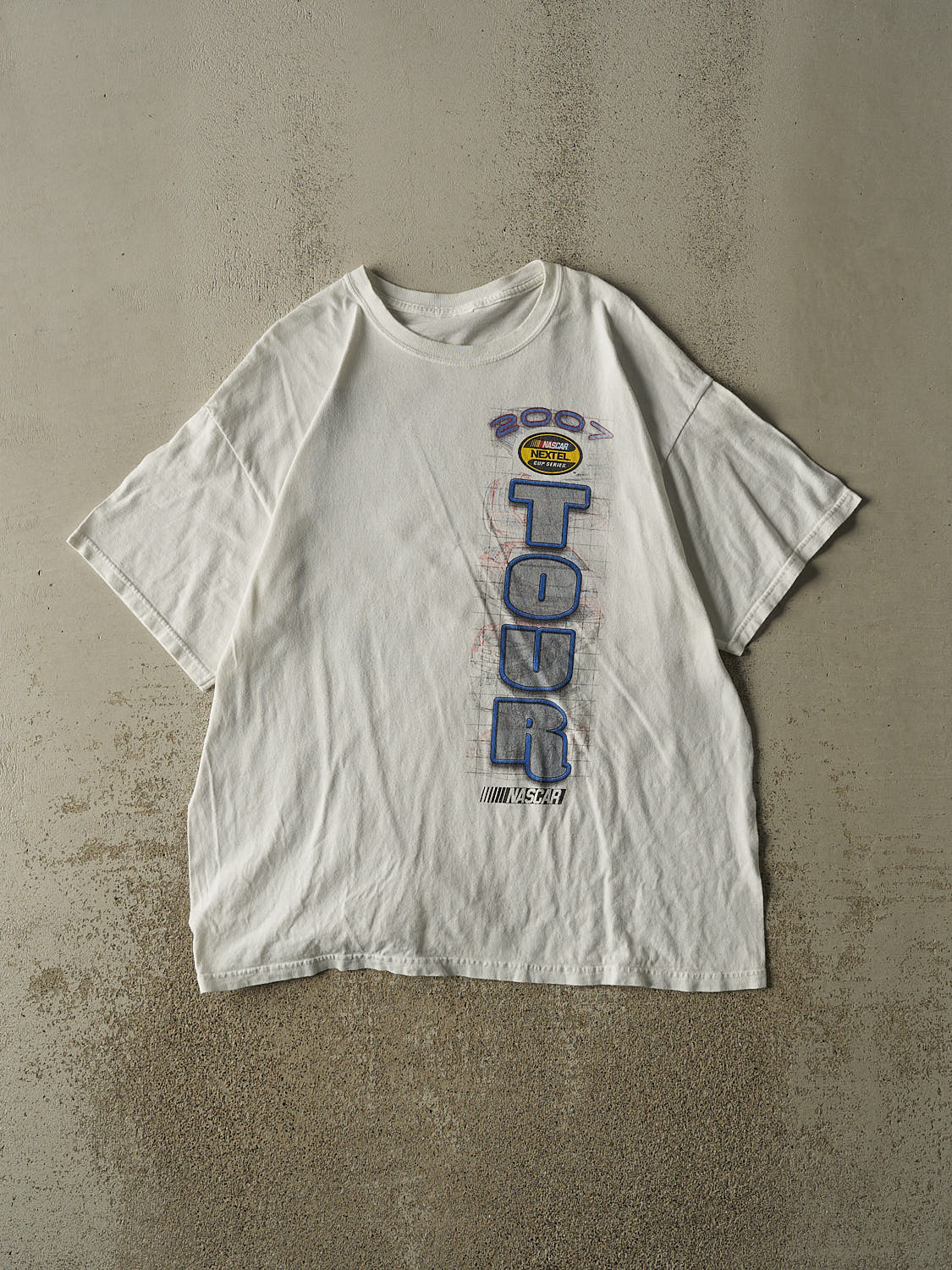 Vintage 07' White Nascar Nextel Cup Tee (L/XL)