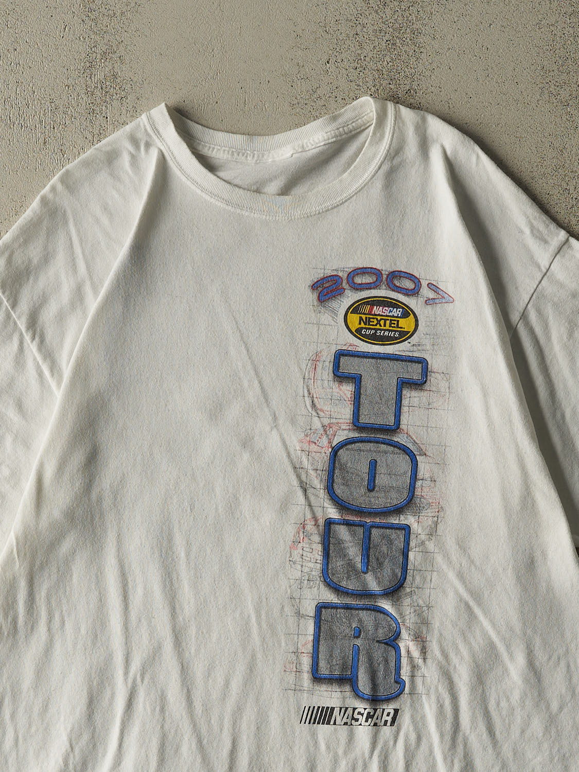 Vintage 07' White Nascar Nextel Cup Tee (L/XL)