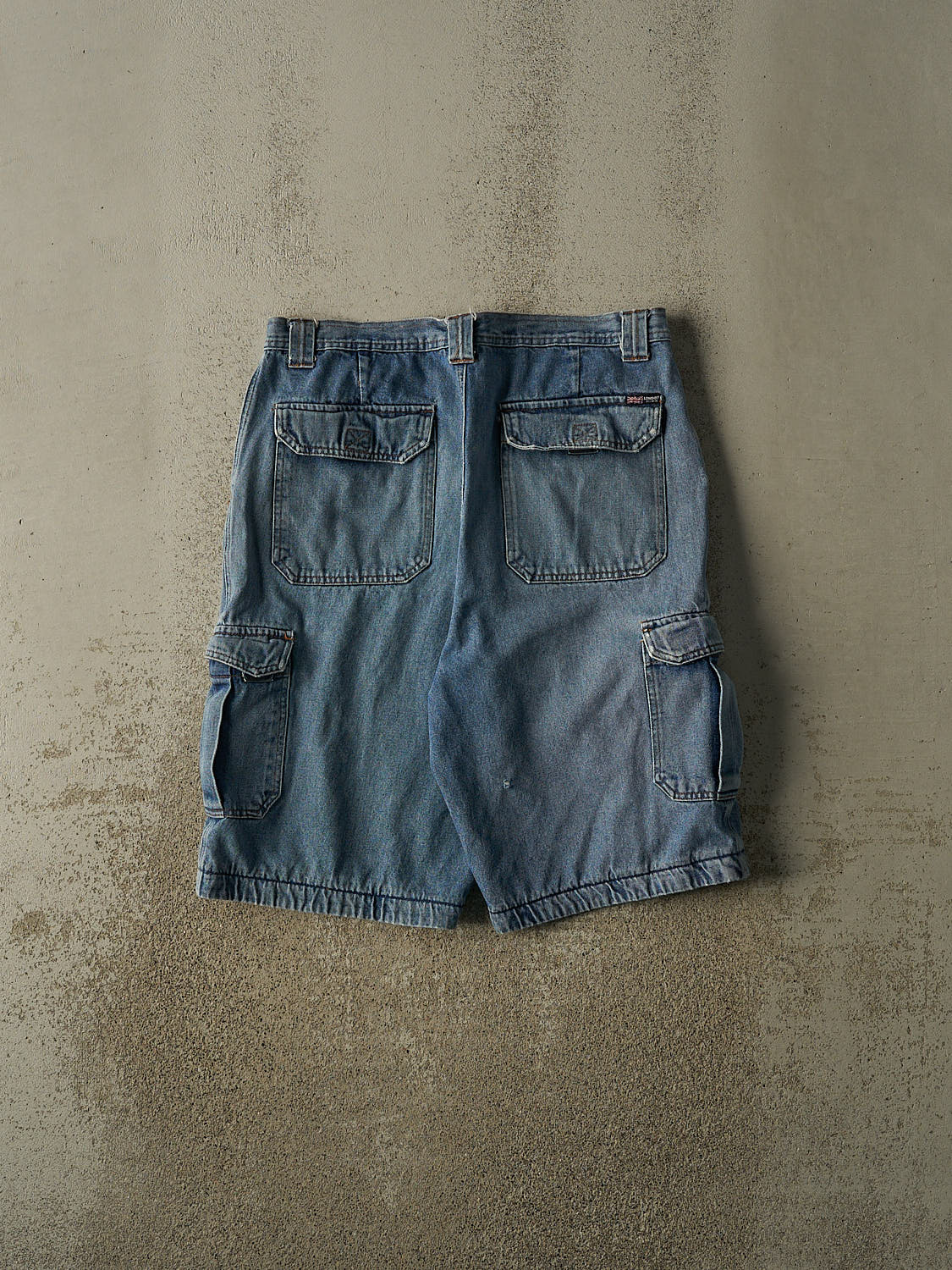 Vintage 90s Light Wash London Blues Cargo Jorts (35x11.5)