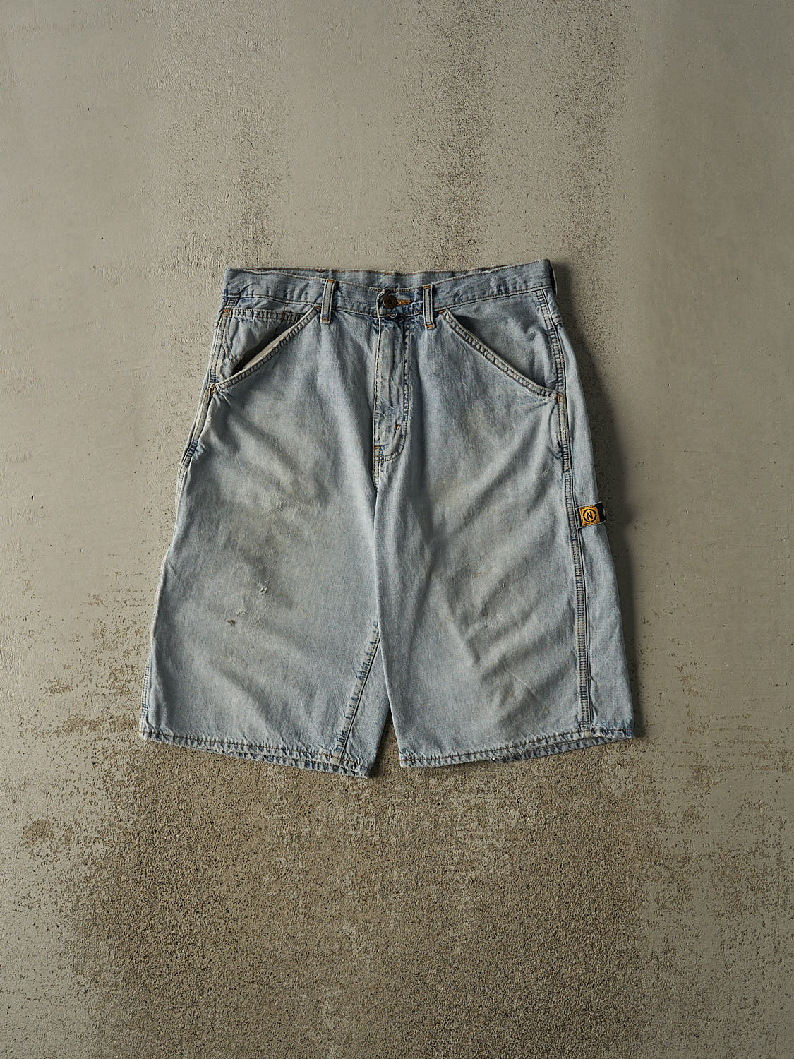 Vintage 90s Light Wash Nautica Carpenter Jorts (33x13)