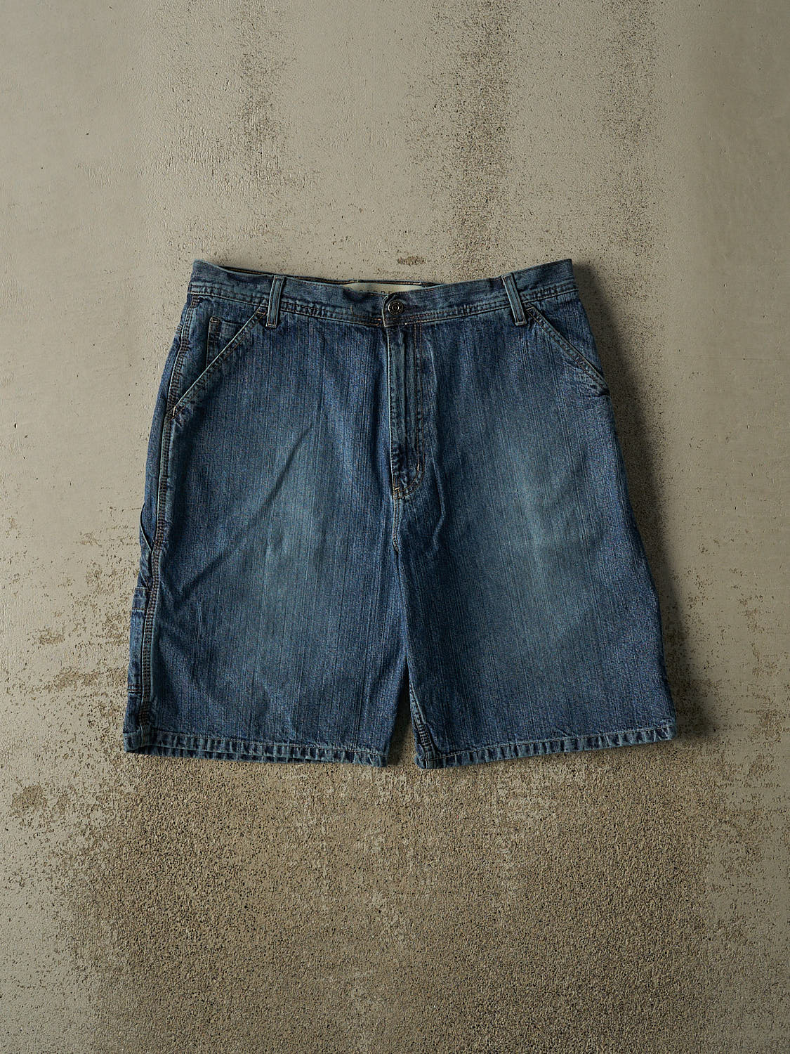 Vintage 90s Dark Wash Arizona Jean Co Carpenter Jorts (35x10)