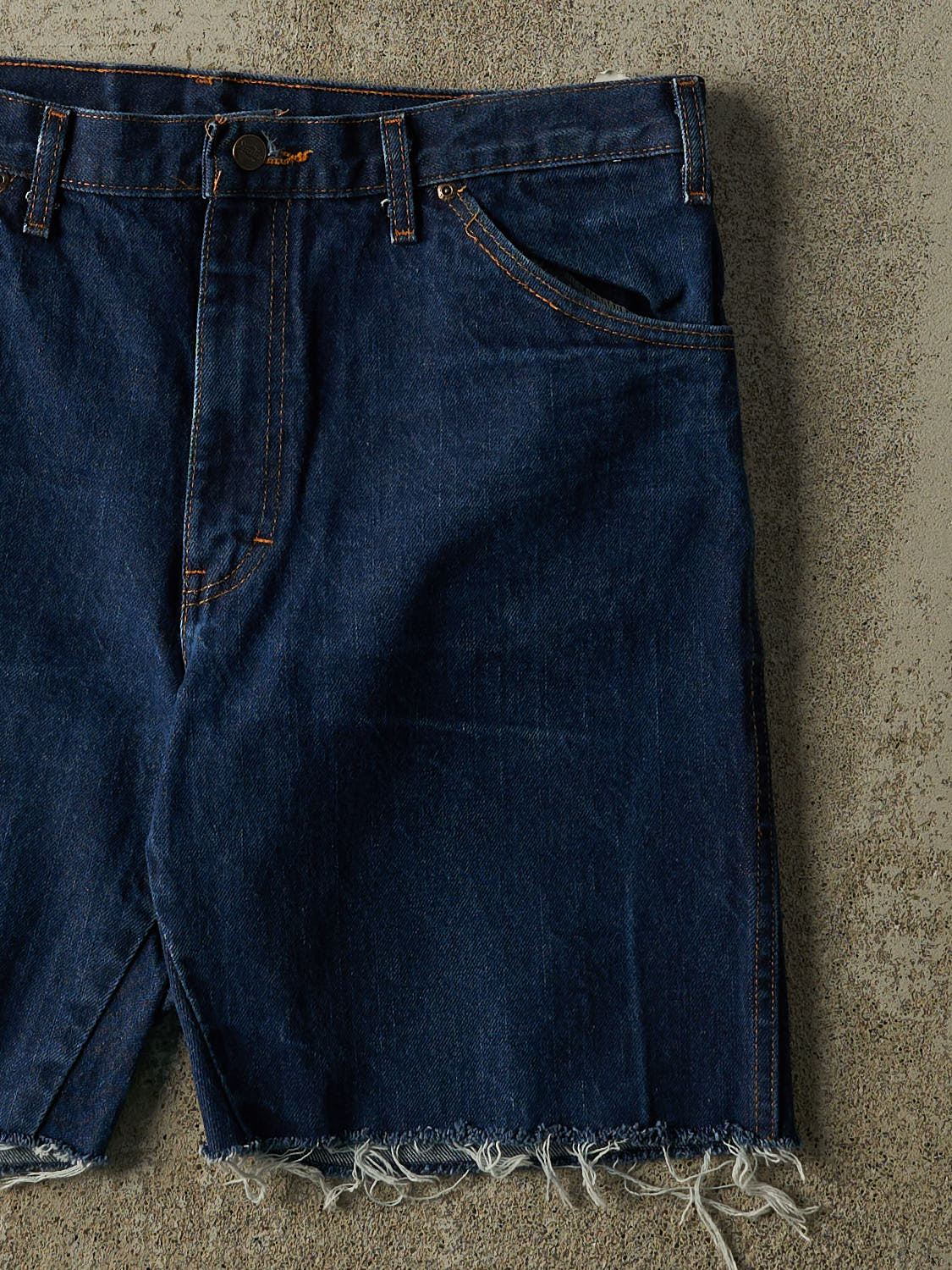 Vintage 90s Dark Wash Dickies Cut Off Jorts (36x8.5)