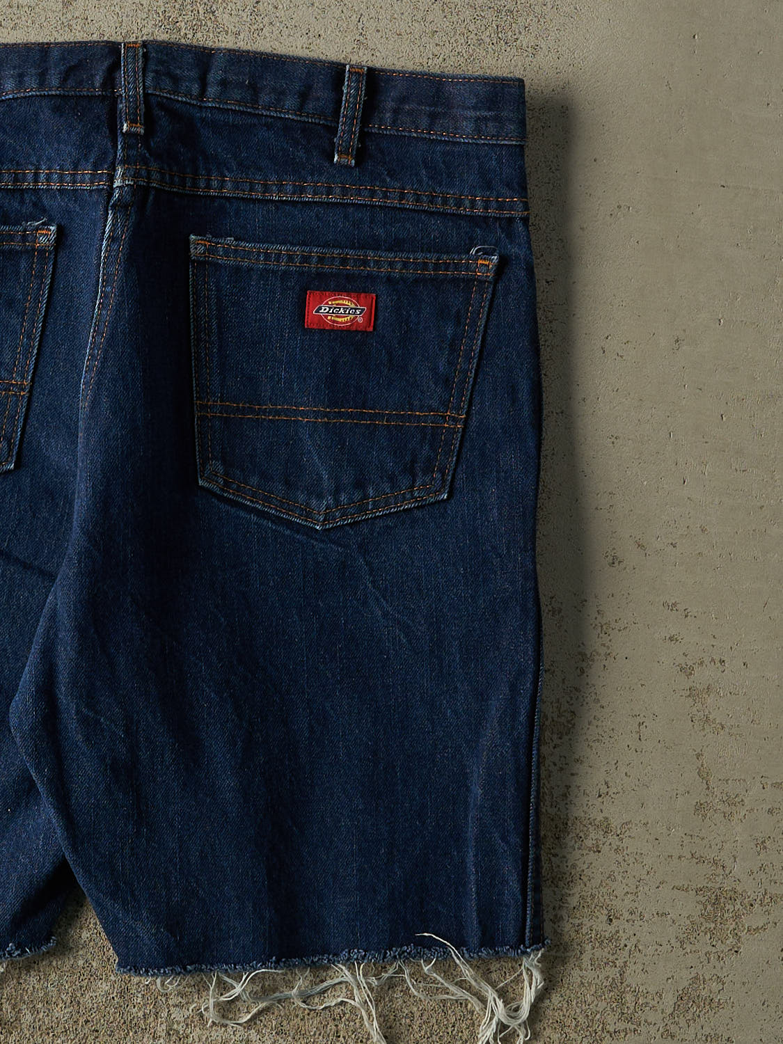 Vintage 90s Dark Wash Dickies Cut Off Jorts (36x8.5)