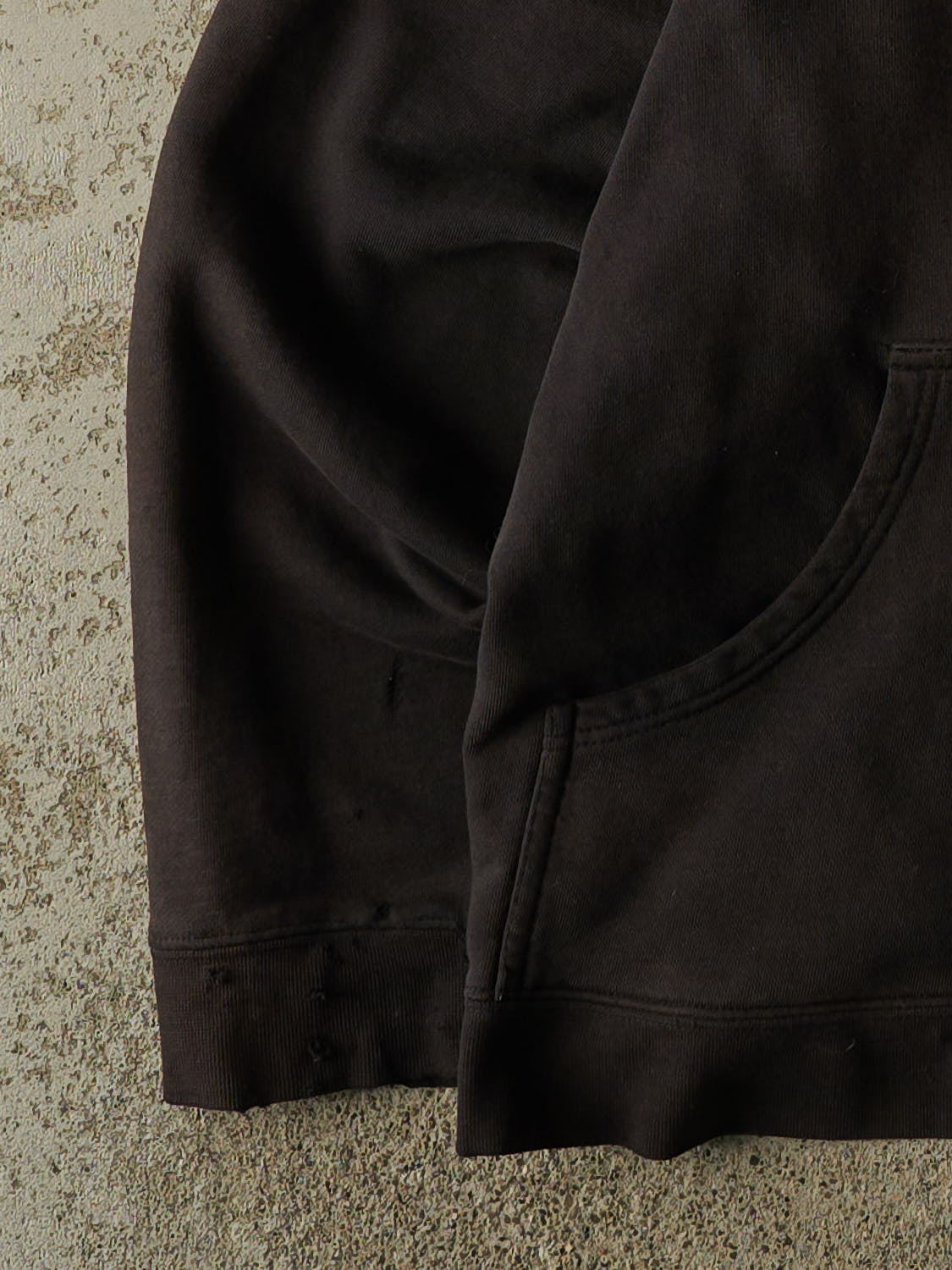Vintage 90s Faded Black Reebok Embroidered Hoodie (L)