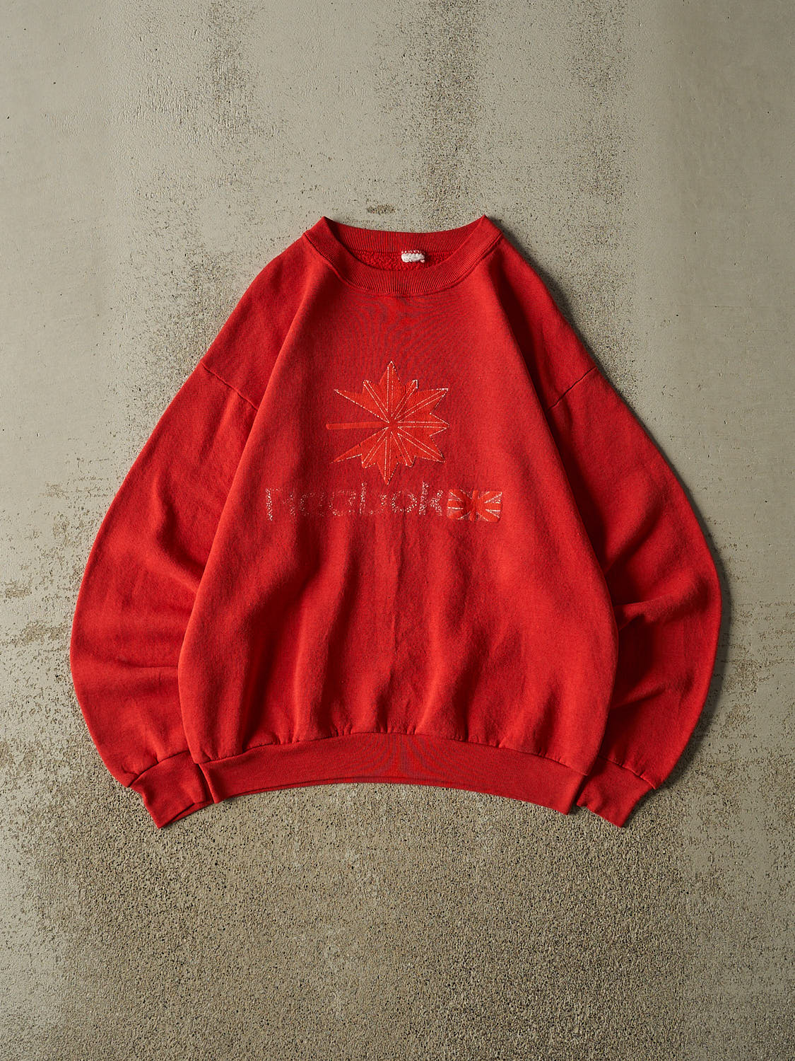 Vintage 80s Red Reebok Logo Crewneck (S/M)