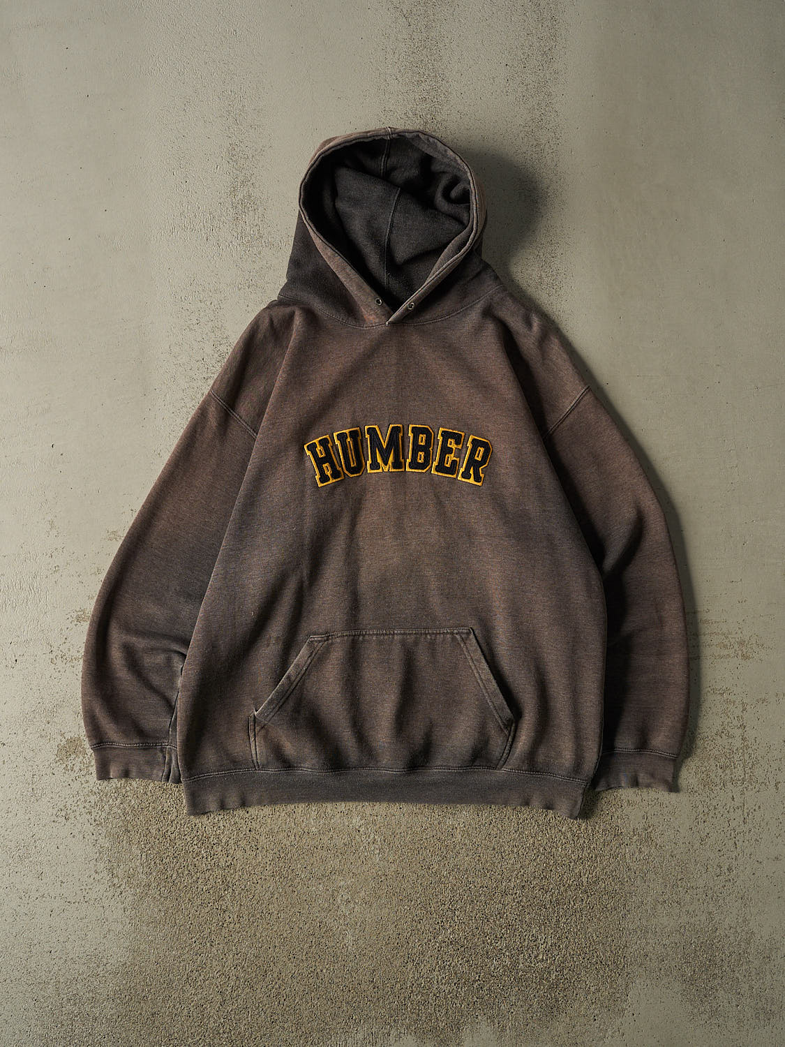 Vintage Y2K Sun Faded Grey Humber University Hoodie (XXL)