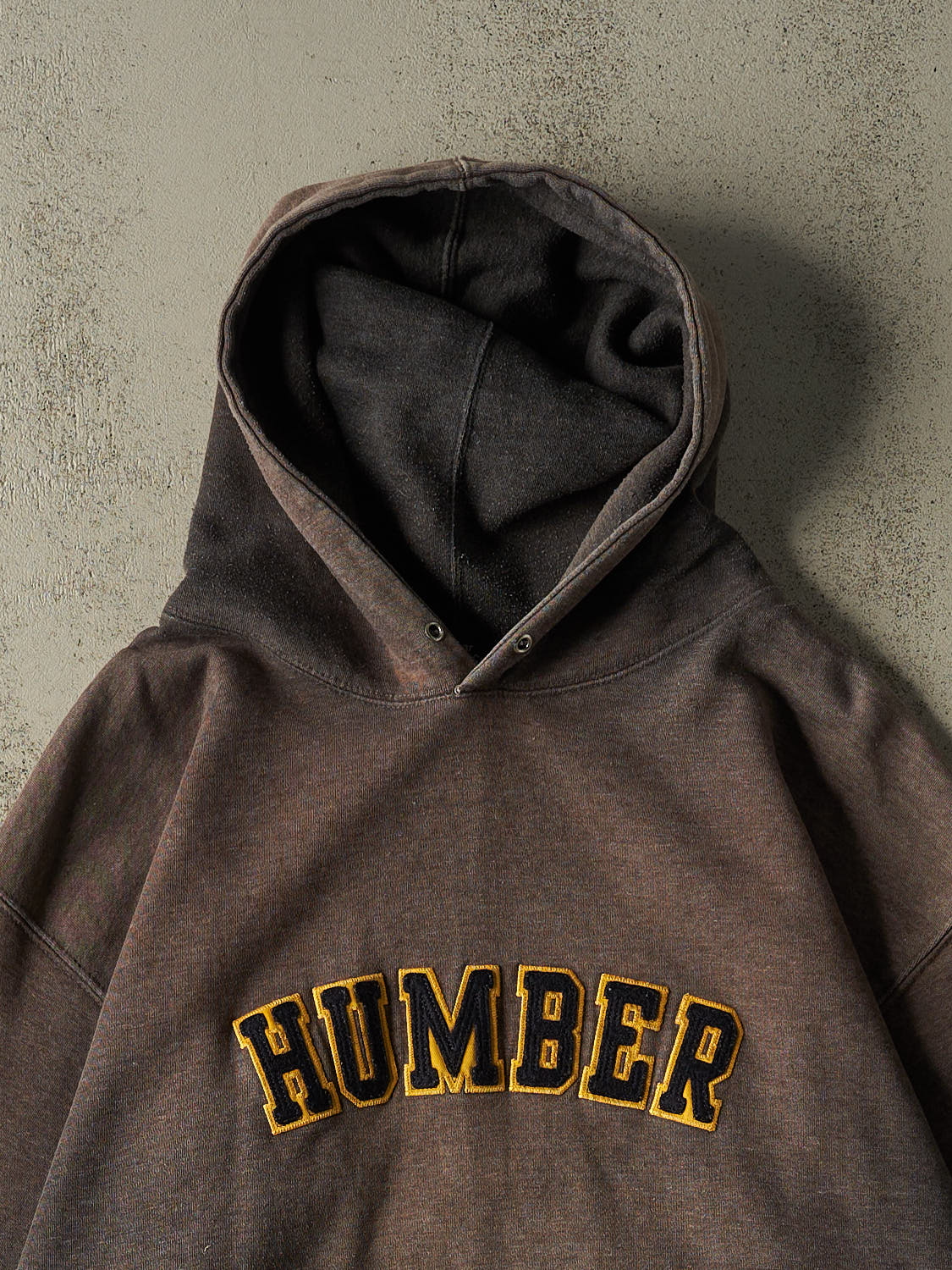 Vintage Y2K Sun Faded Grey Humber University Hoodie (XXL)