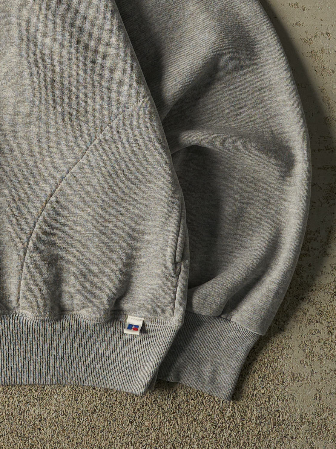 Vintage 90s Grey Russell Athletic Zip Up Sweater (XL)