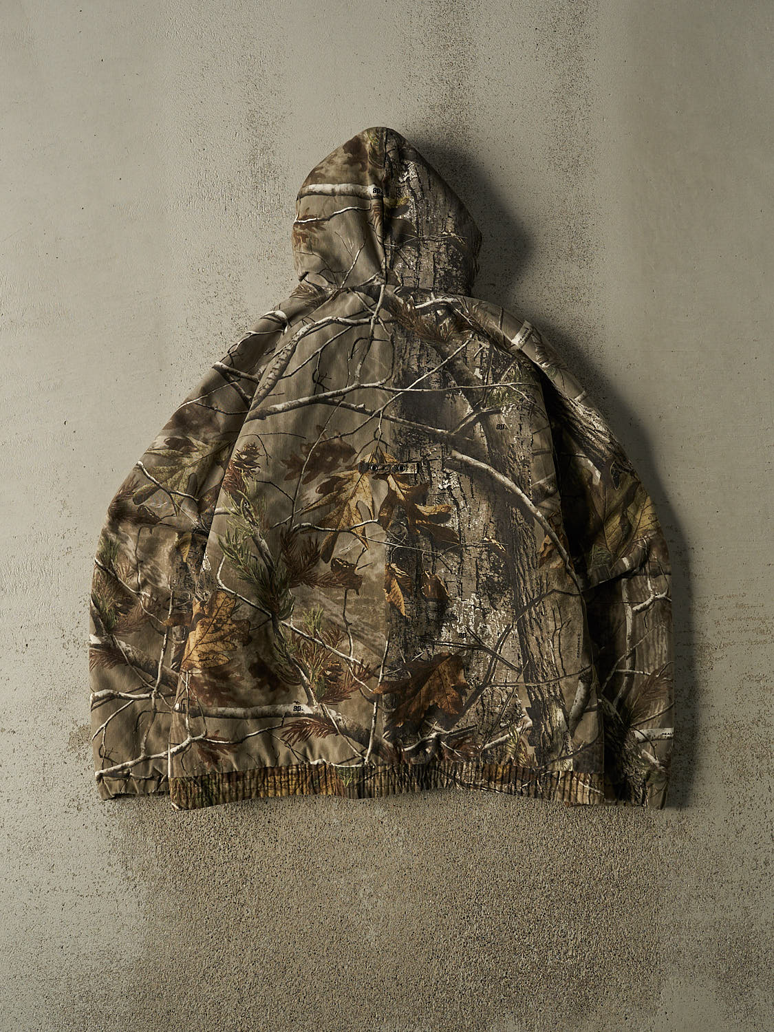 Vintage Y2K Camo Realtree x Russell Athletic Hooded Work Jacket (L)