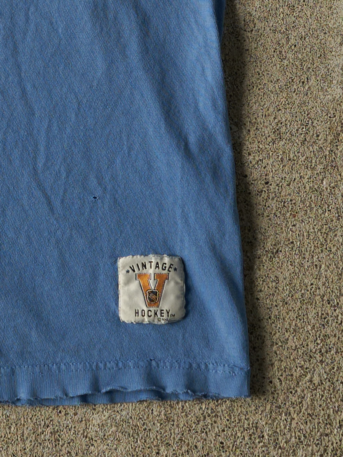 Vintage Y2K Blue Quebec Nordiques Ringer Tee (L)