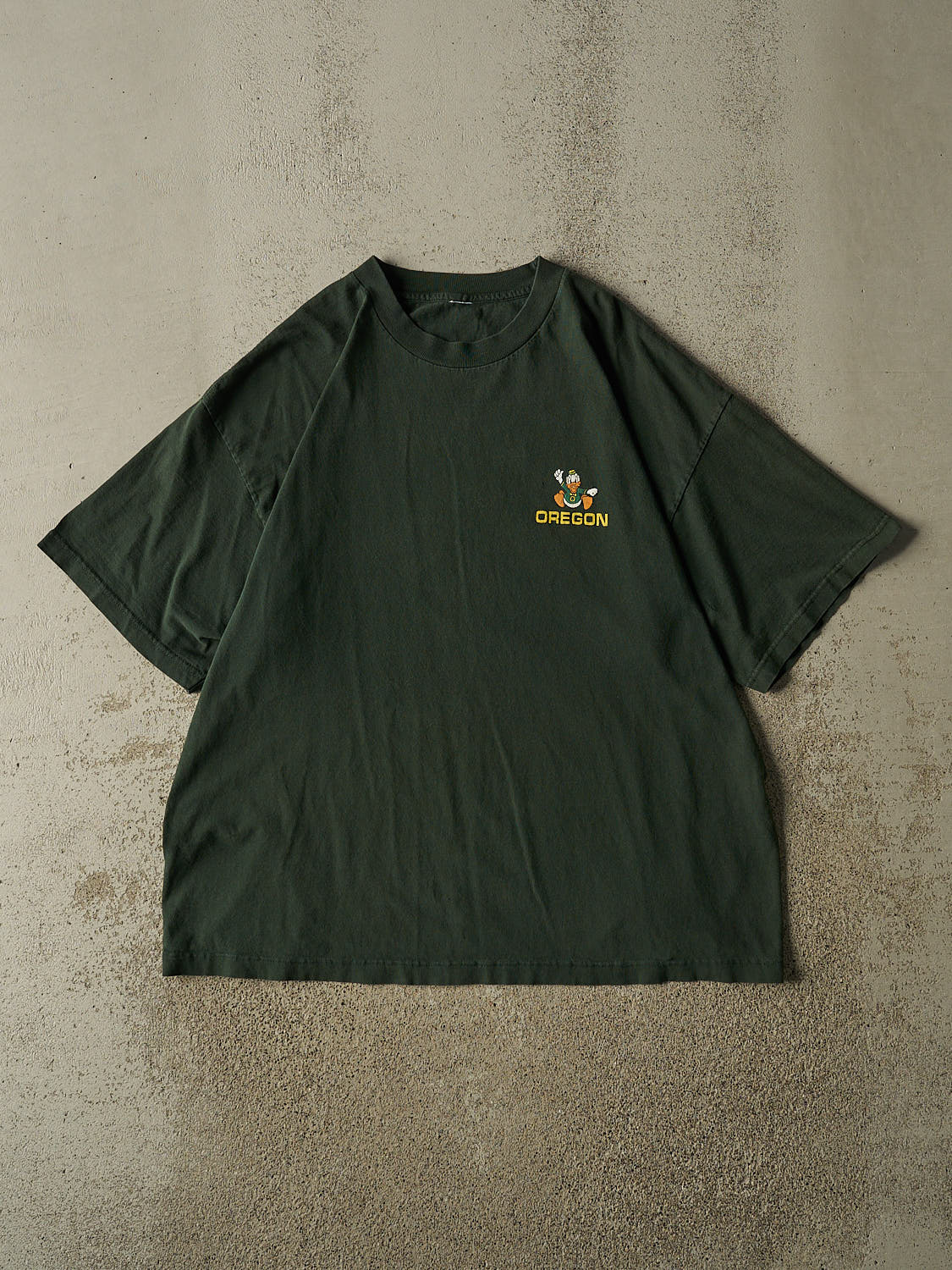Vintage 90s Green University of Oregon Ducks Tee (XL)