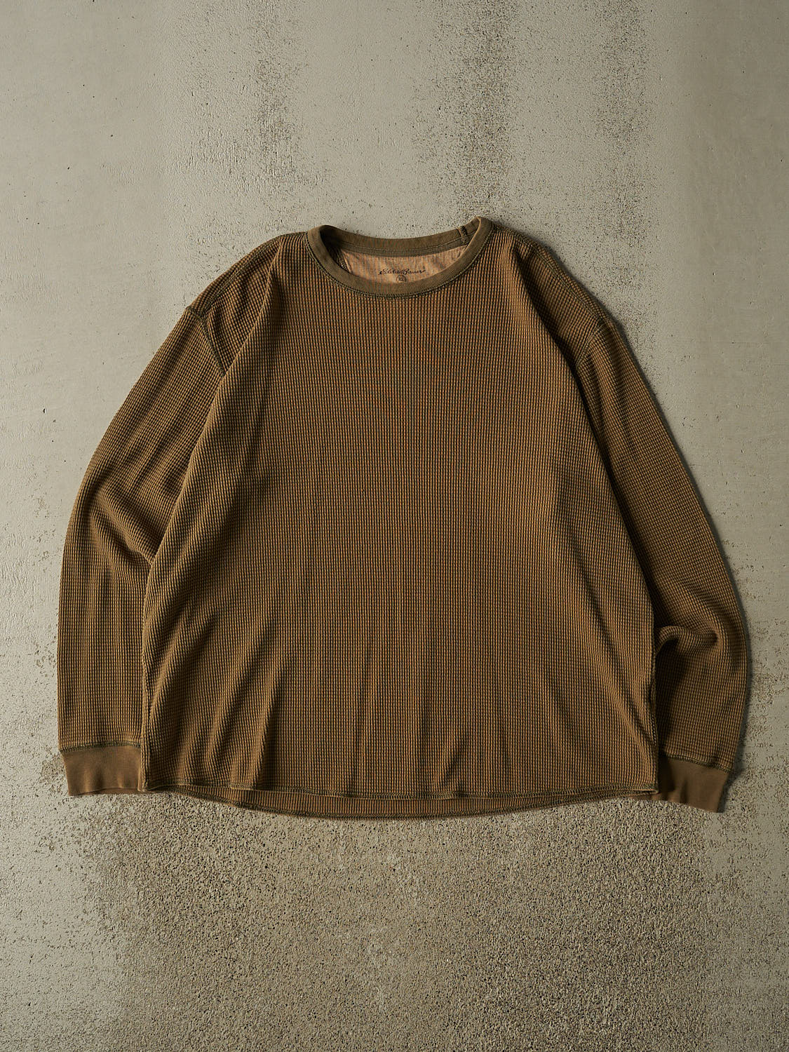 Vintage Y2K Sun Faded Green Eddie Bauer Thermal Long Sleeve (XL/XXL)