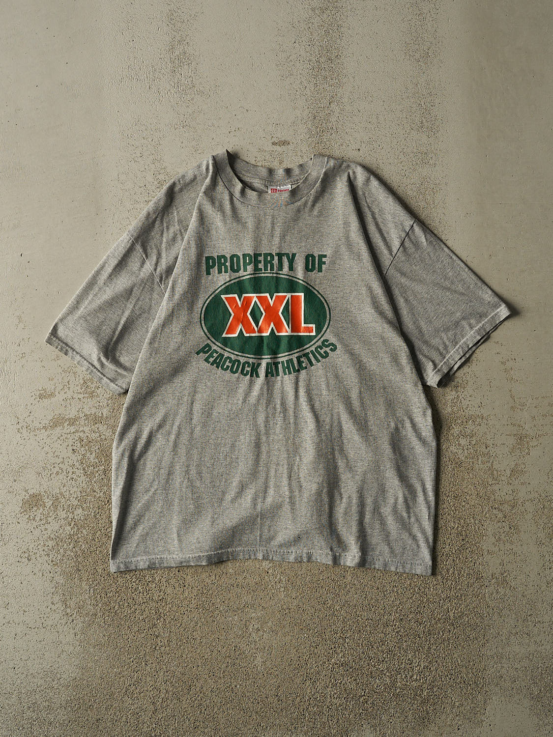 Vintage 90s Grey Peacock Athletics Tee (L/XL)
