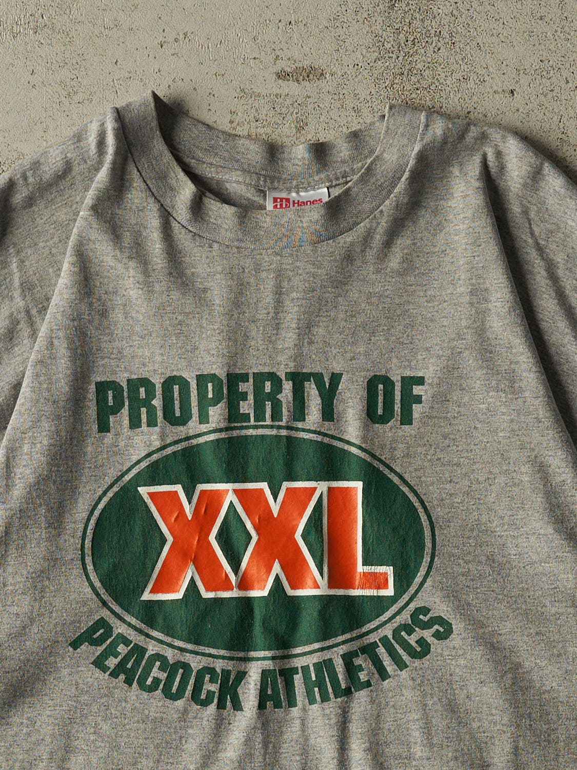 Vintage 90s Grey Peacock Athletics Tee (L/XL)