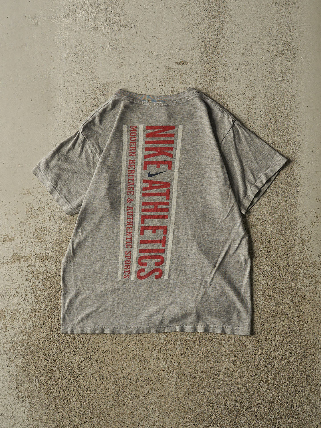 Vintage 90s Grey Nike Athletics Tee (XS)