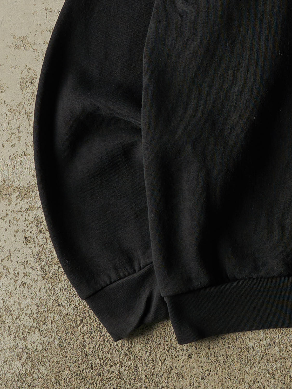 Vintage 90s Faded Black Blank Crewneck (XL)