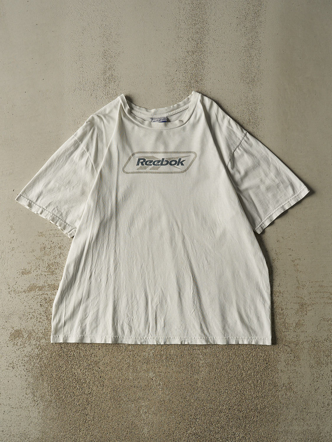 Vintage 90s White Reebok Logo Tee (XL/XXL)