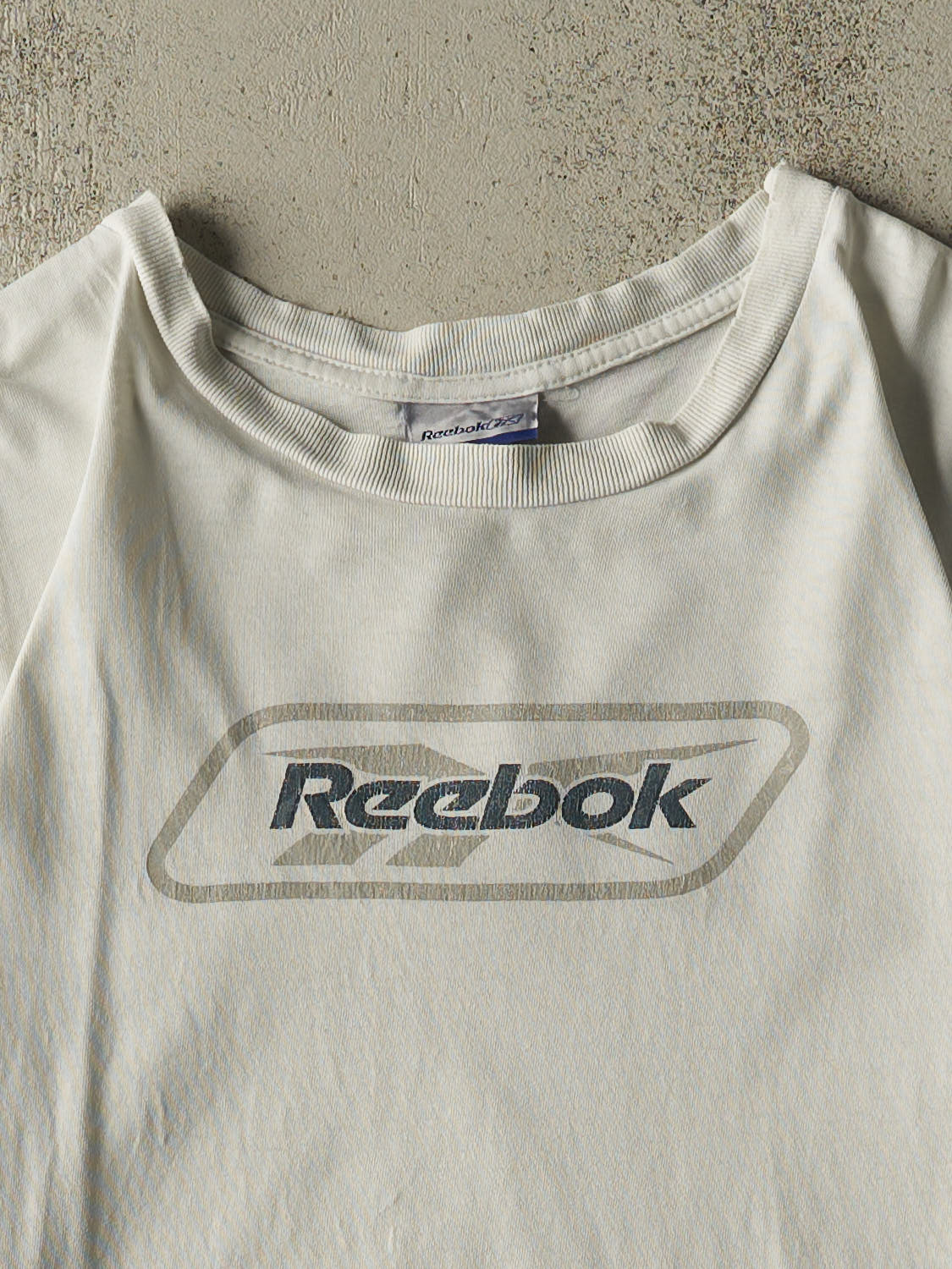 Vintage 90s White Reebok Logo Tee (XL/XXL)