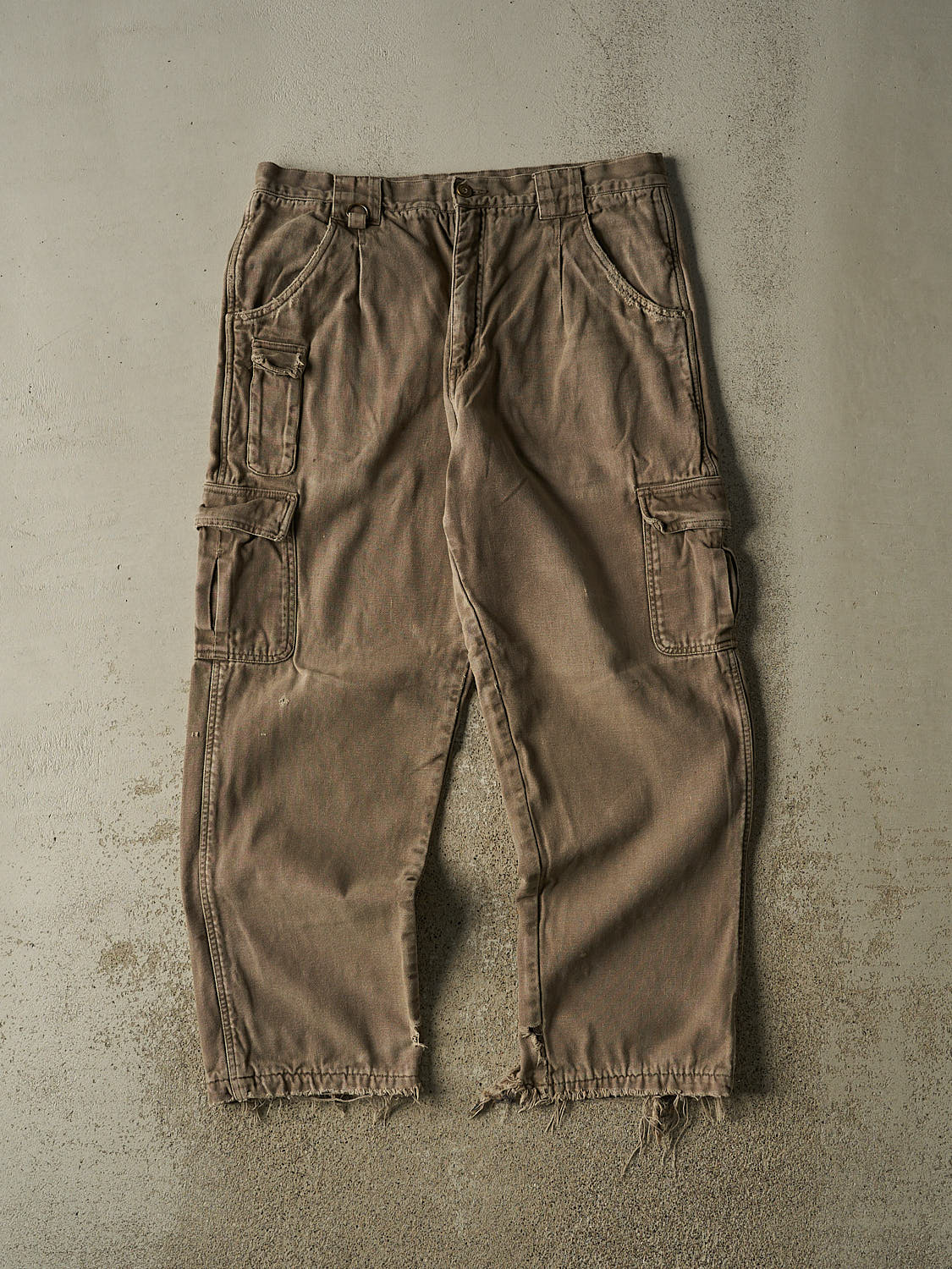 Vintage Y2K Brown Cabela's Flannel Lined Cargo Work Pants (35x30)