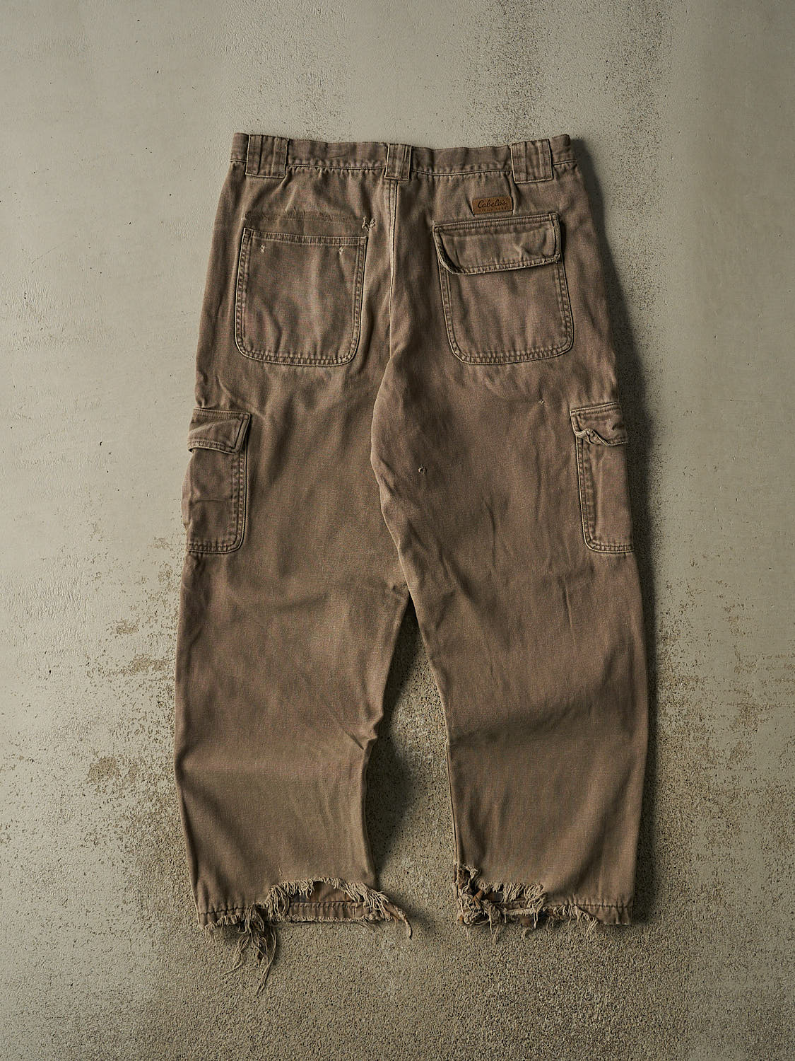 Vintage Y2K Brown Cabela's Flannel Lined Cargo Work Pants (35x30)