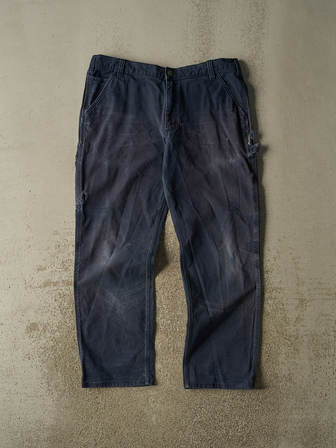 Vintage Y2K Navy Blue Carhartt Carpenter Pants (38x31)
