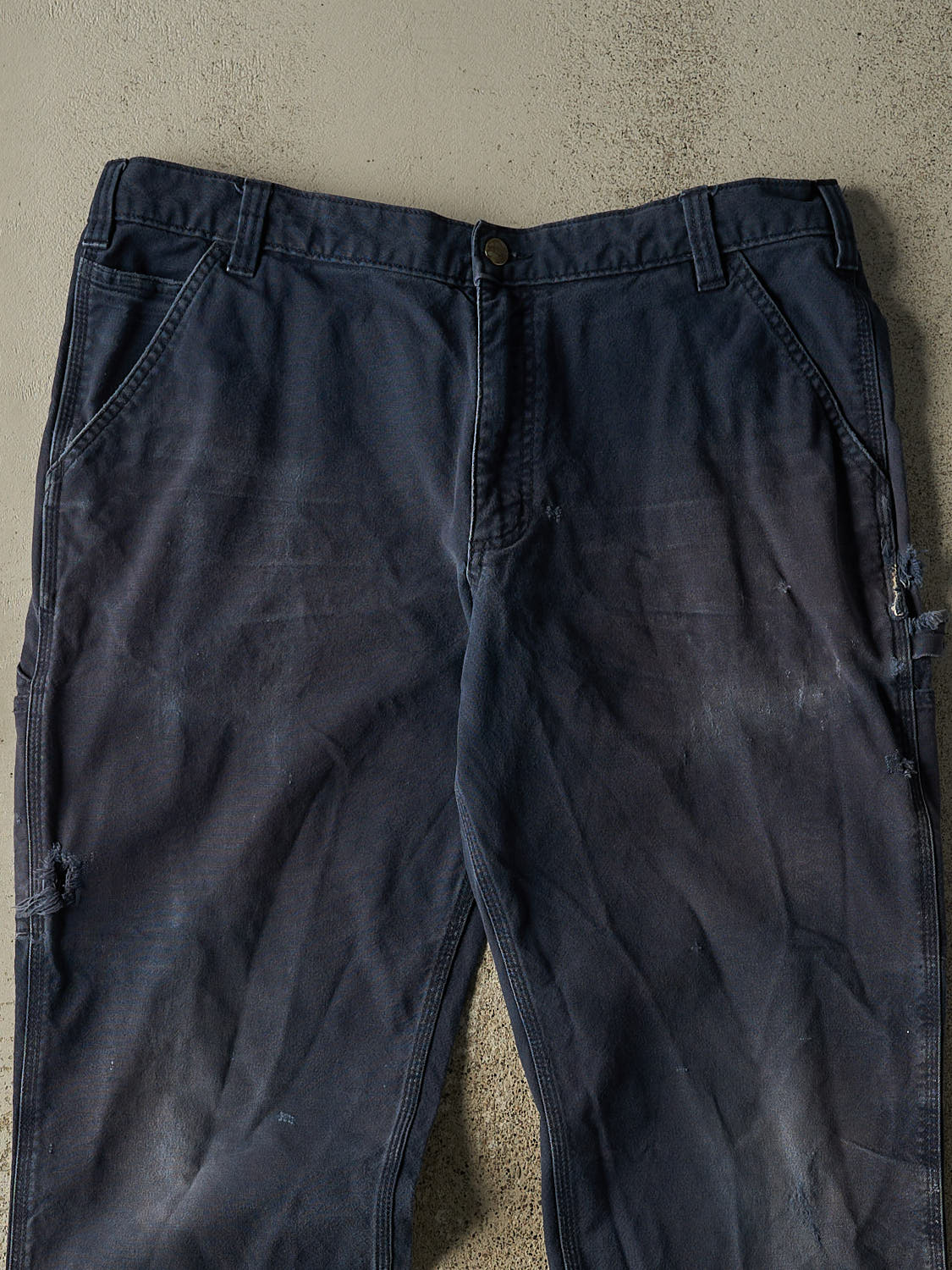 Vintage Y2K Navy Blue Carhartt Carpenter Pants (38x31)