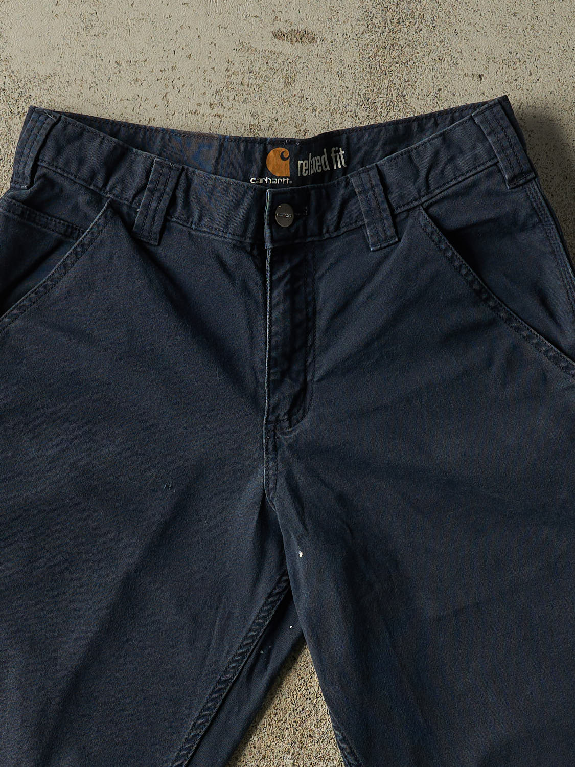 Vintage Y2K Navy Blue Carhartt Work Pants (29x29.5)