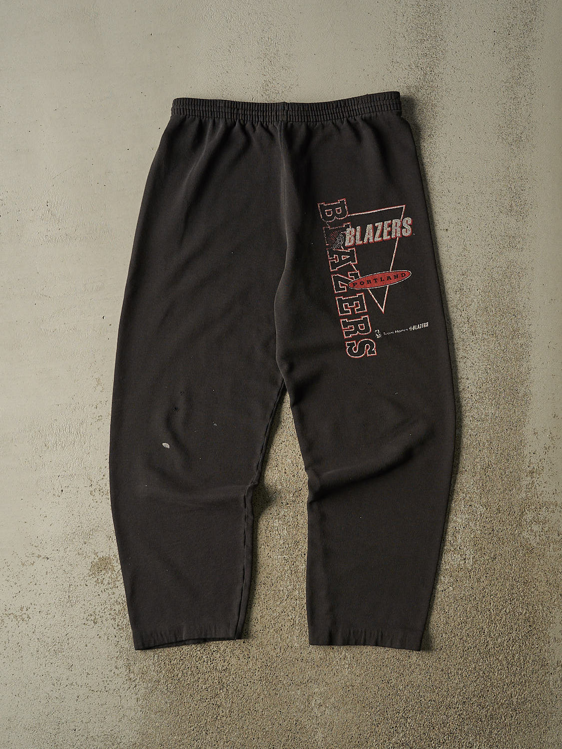 Vintage 90s Faded Black Portland Trailblazers Sweat Pants (32x28)