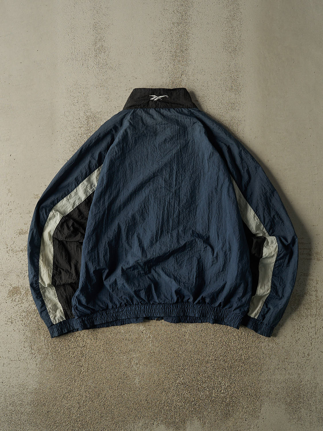 Vintage 90s Navy Blue Reebok Windbreaker  Jacket (L/XL)