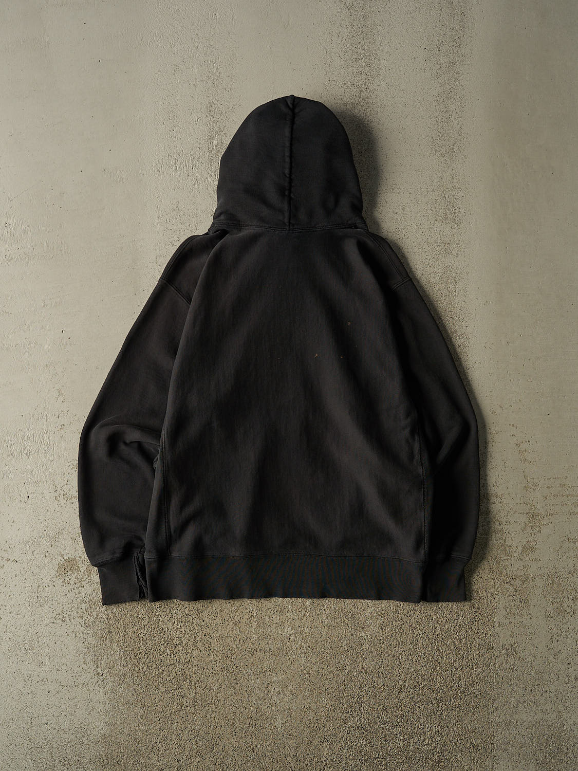 Vintage Y2K Black Champion Reverse Weave Embroidered Hoodie (L/XL)