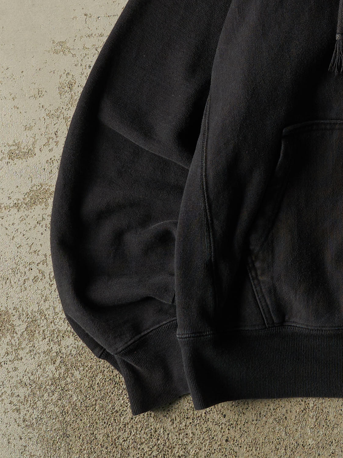 Vintage Y2K Black Champion Reverse Weave Embroidered Hoodie (M/L)