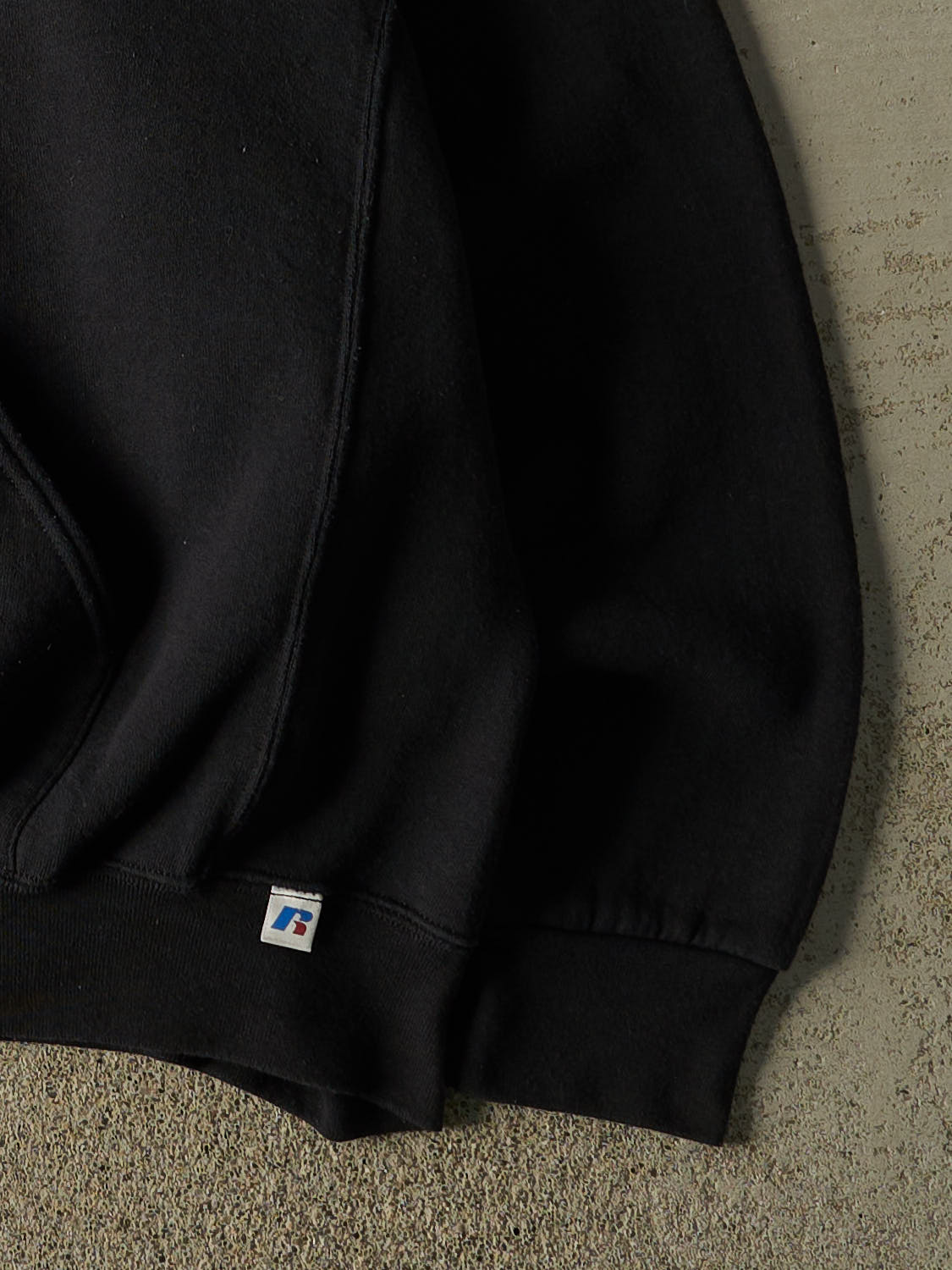 Vintage Y2K Black Russell Athletic Logo Hoodie (XXL)