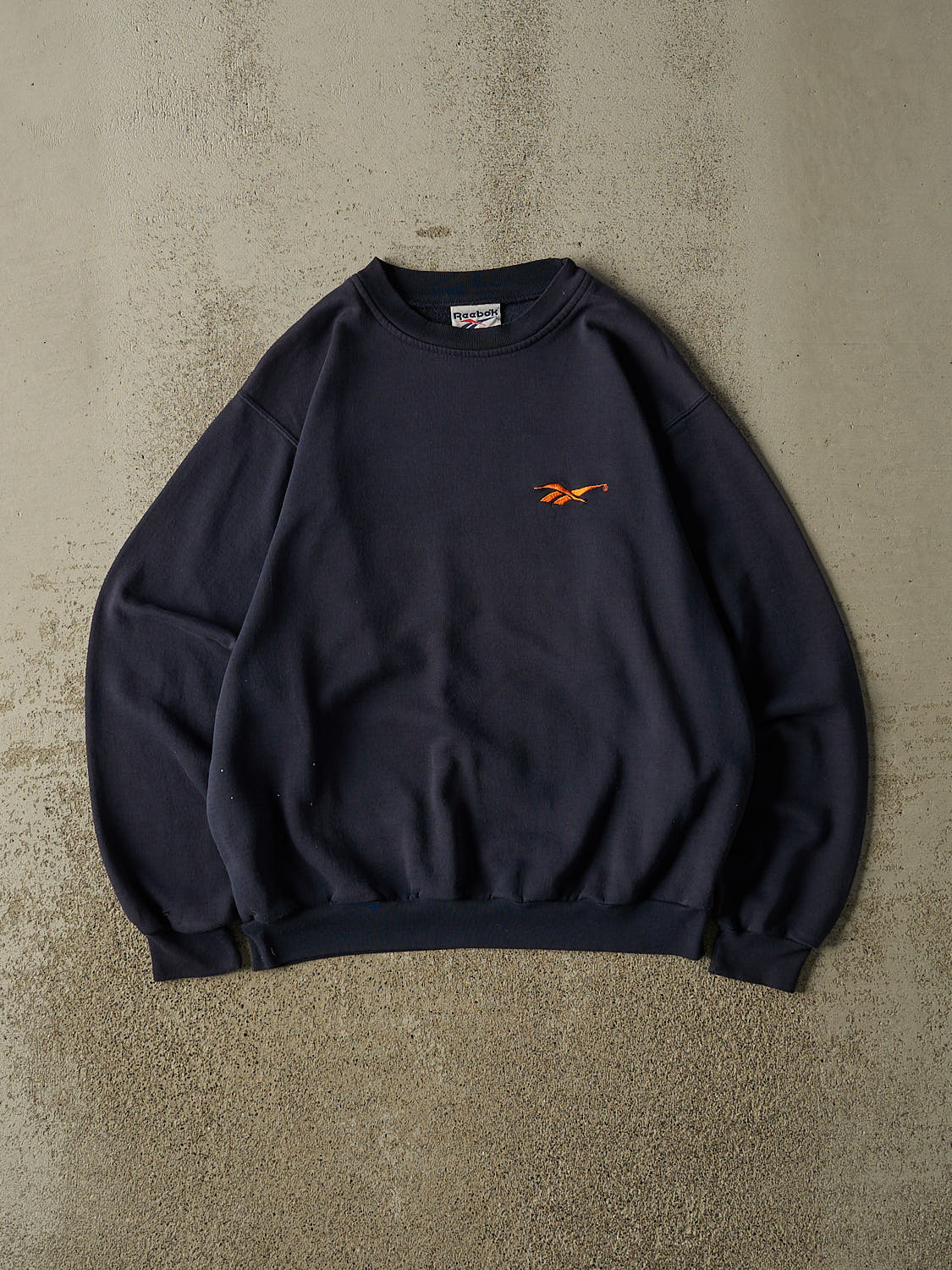 Vintage 90s Navy Blue Reebok Embroidered Crewneck (M)
