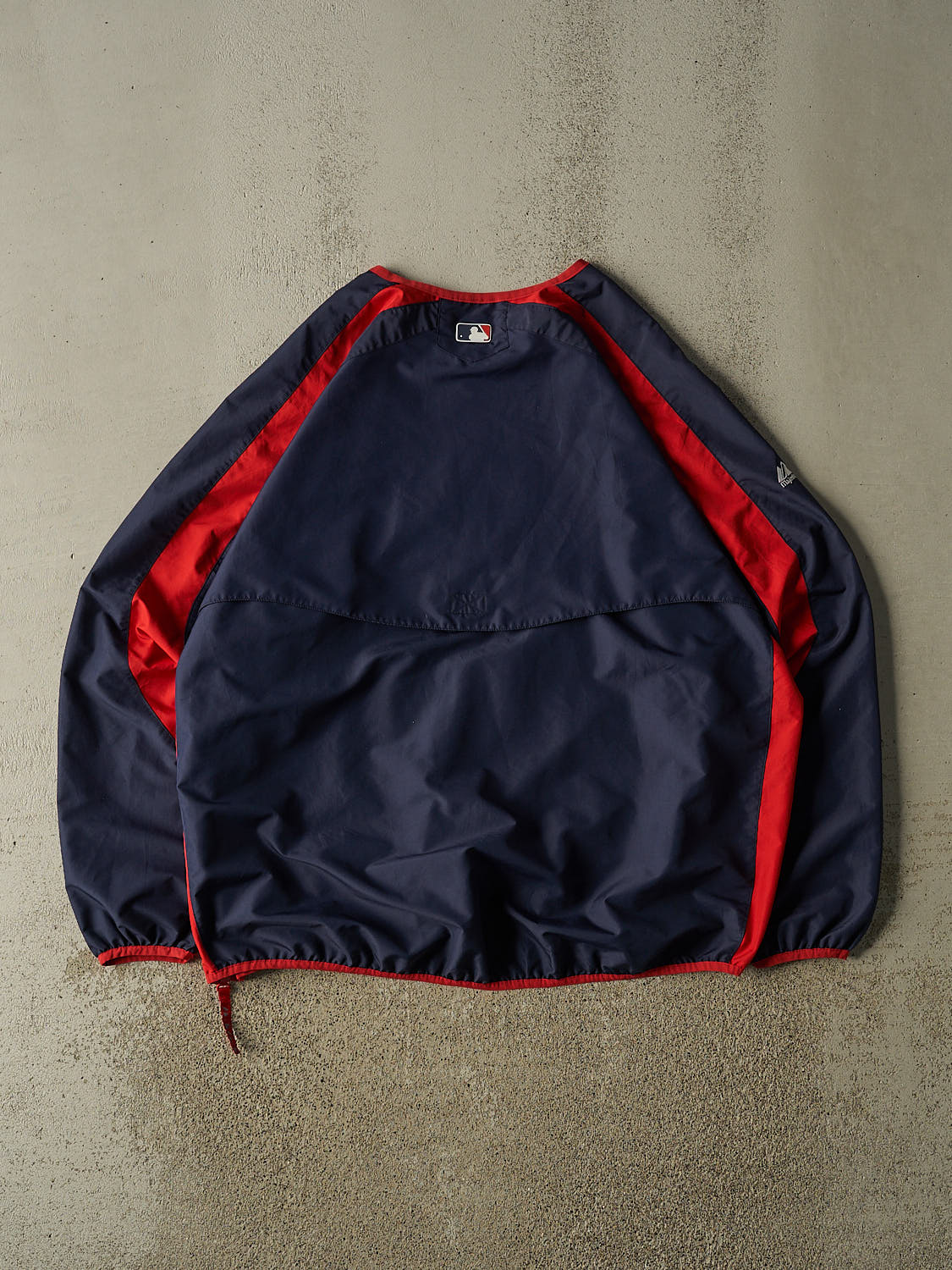 Vintage Y2K Navy Blue Minnesota Twins Pullover Windbreaker Jacket (XL/XXL)