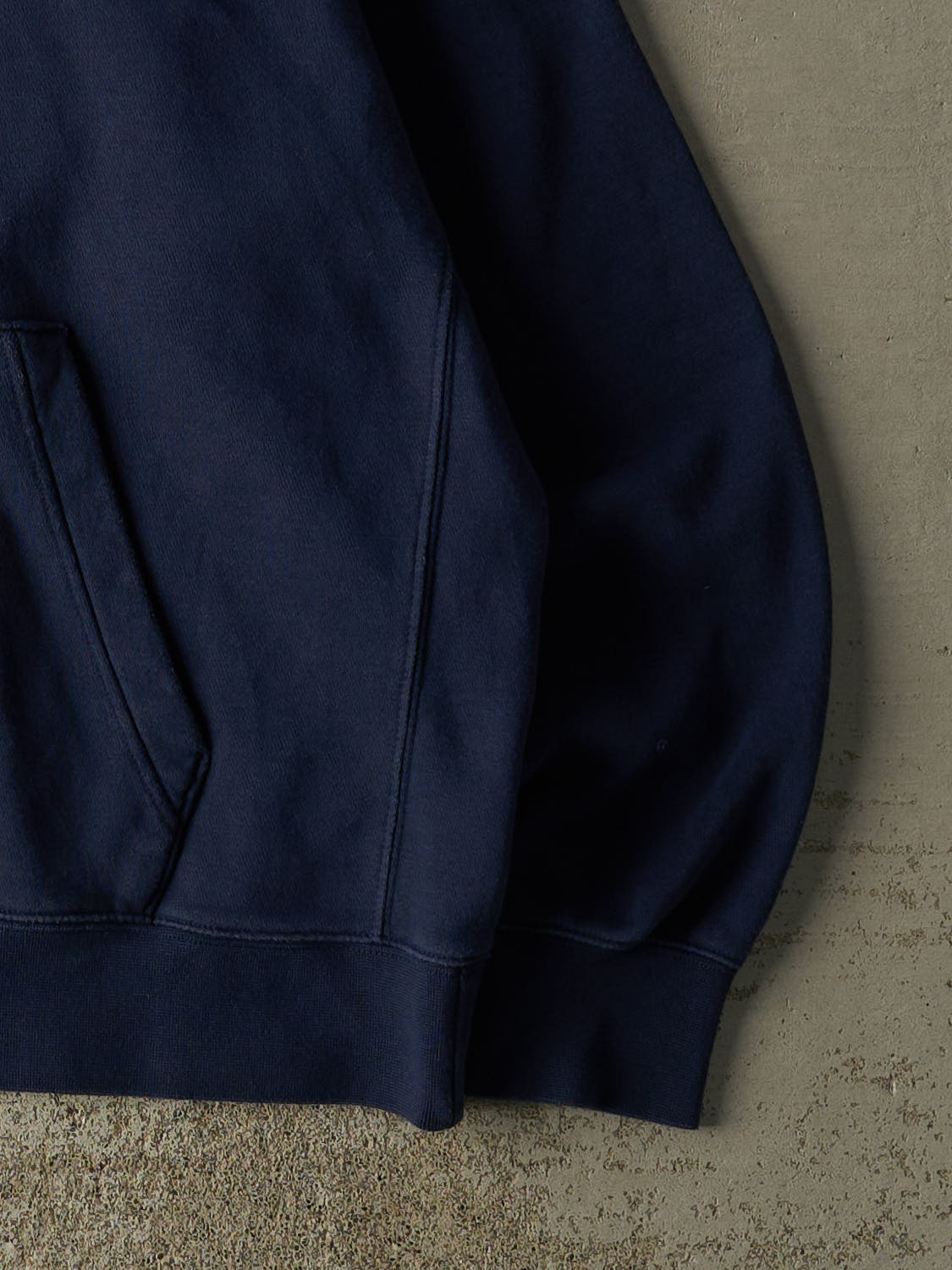 Vintage Y2K Navy Blue Nike Swoosh Embroidered Hoodie (L/XL)