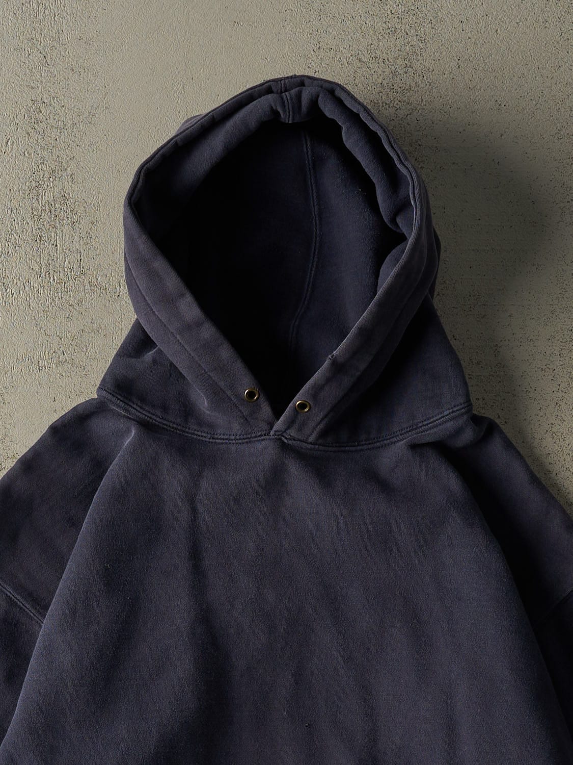 Vintage Y2K Navy Blue Blank Hoodie (M)
