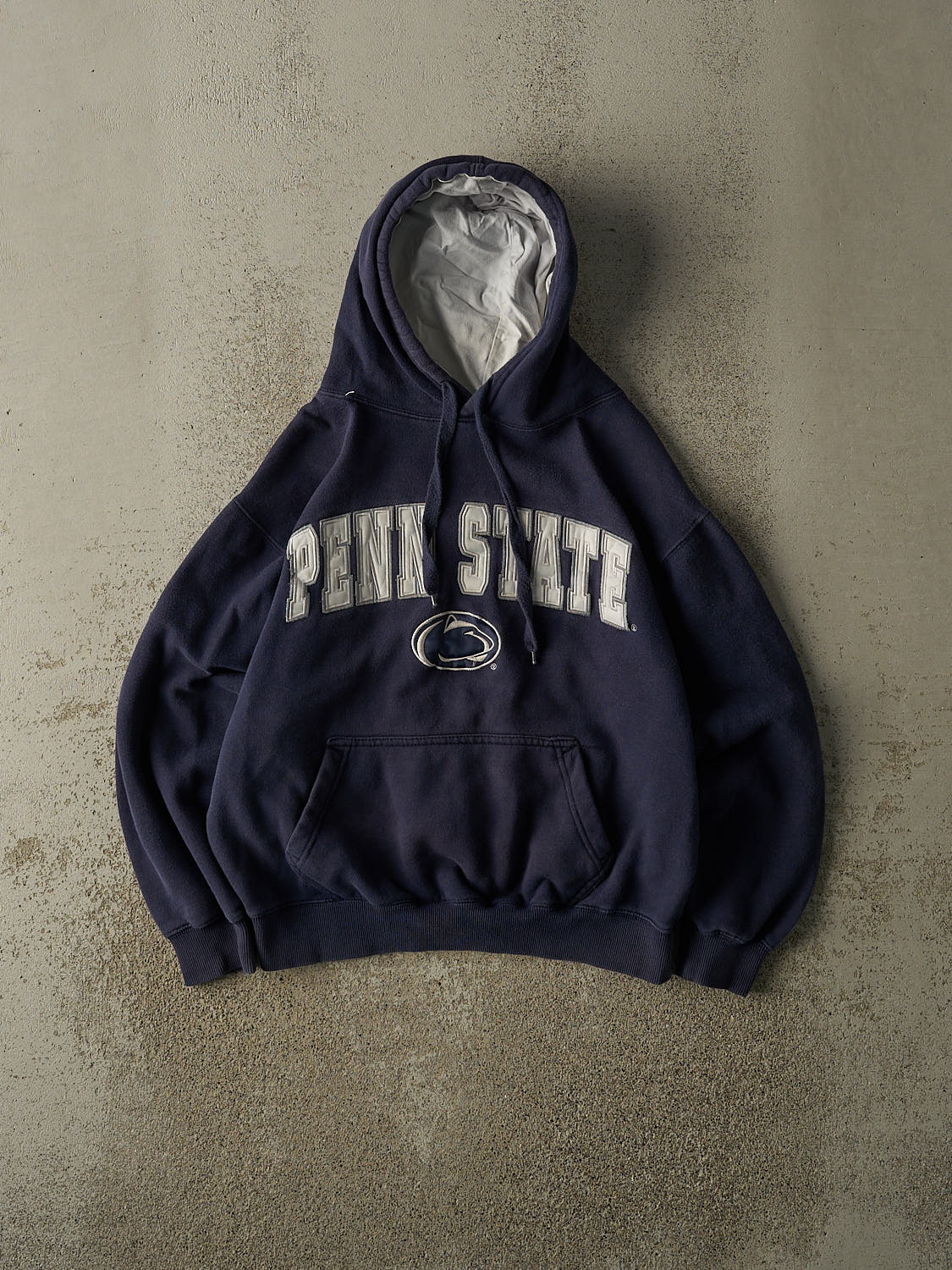 Vintage Y2K Navy Blue Penn State University Embroidered Hoodie (XS)