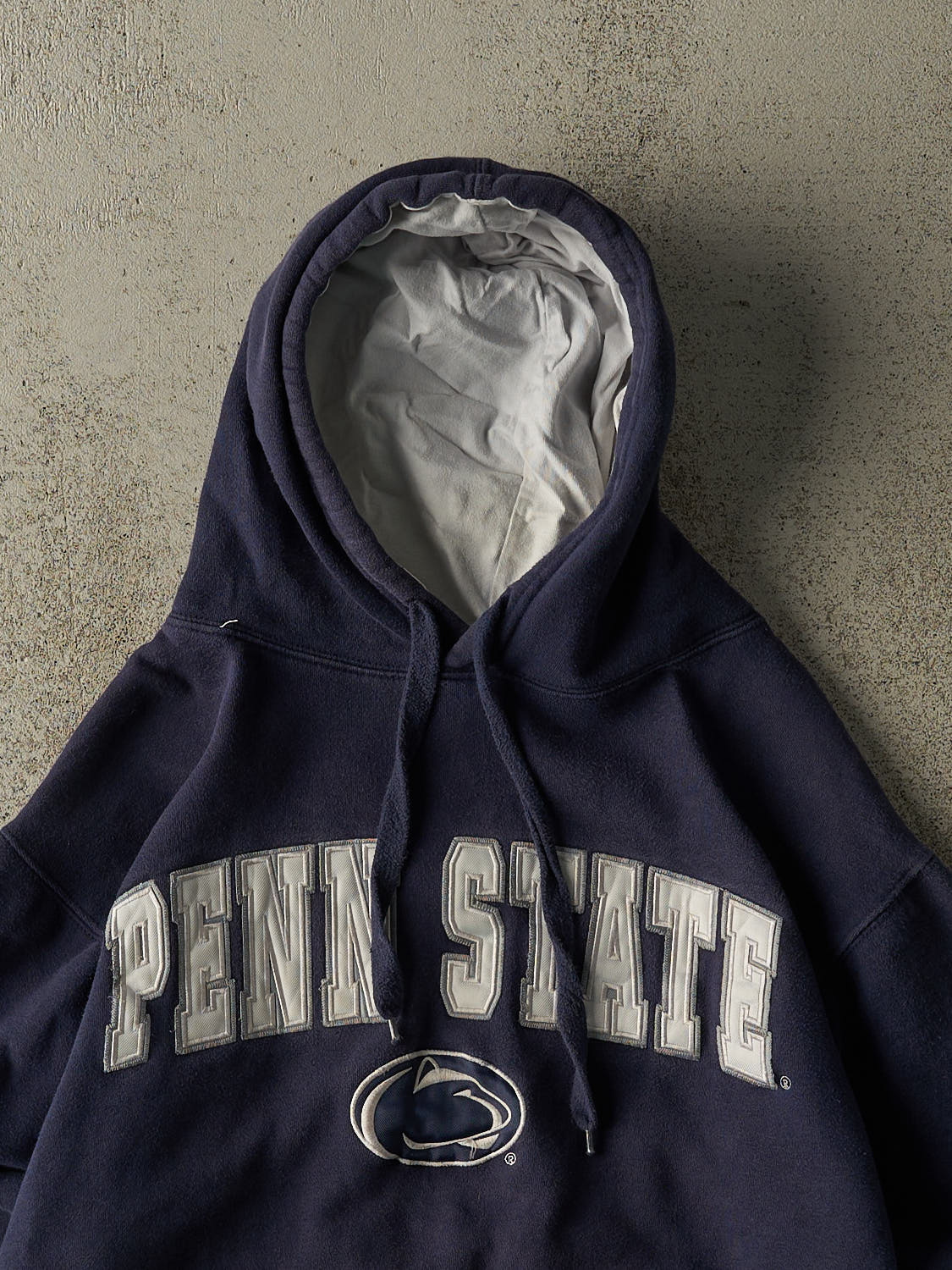 Vintage Y2K Navy Blue Penn State University Embroidered Hoodie (XS)
