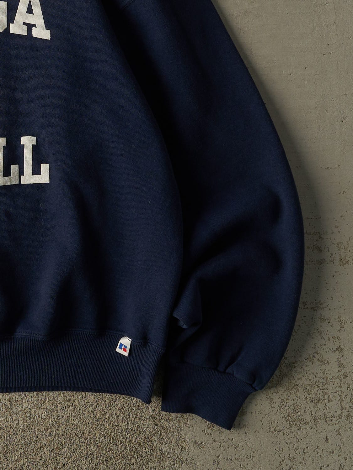 Vintage 90s Navy Blue Russell Athletic Gonzaga University Baseball Crewneck (L/XL)
