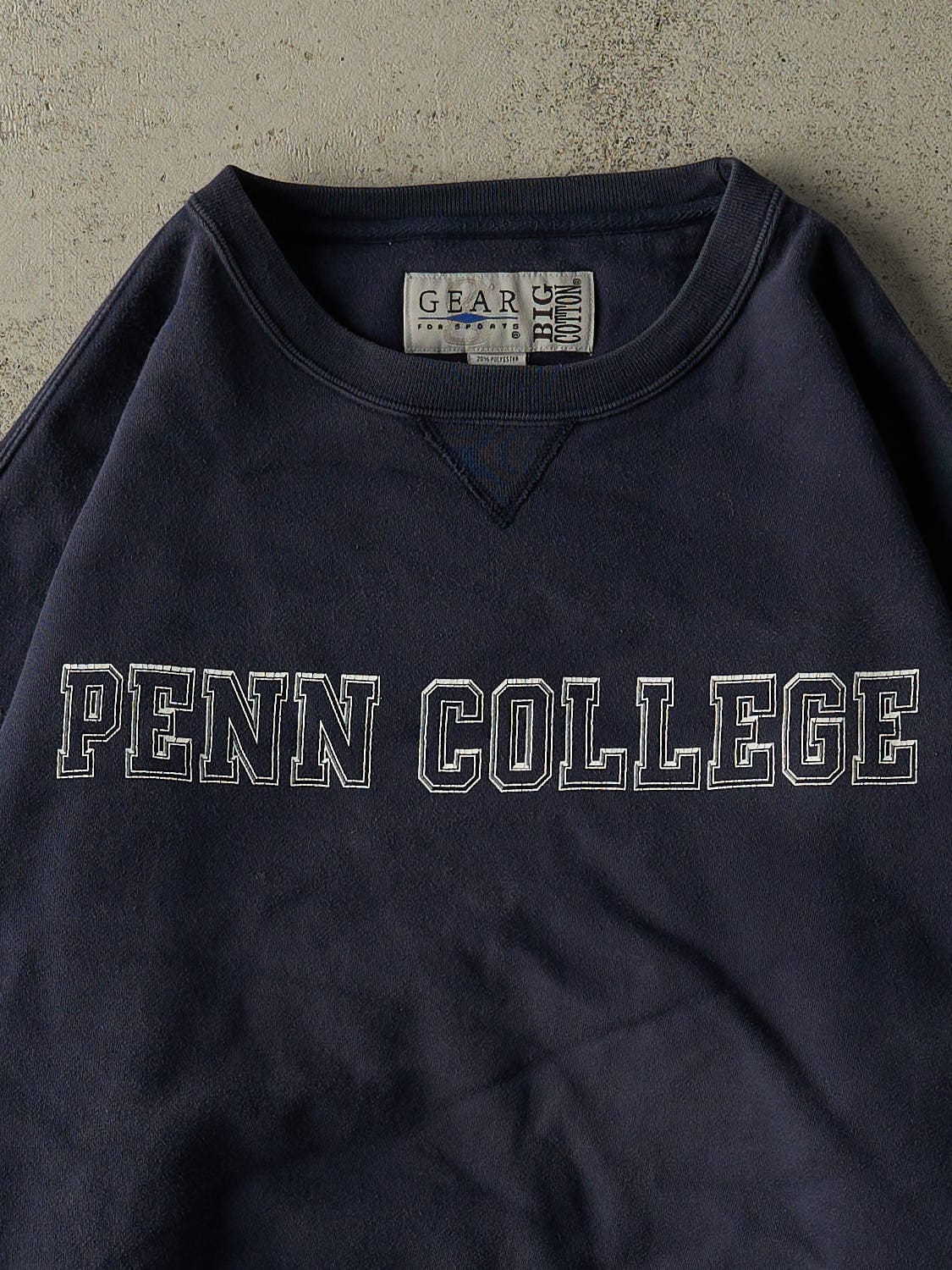 Vintage 90s Navy Blue Penn College Crewneck (L/XL)
