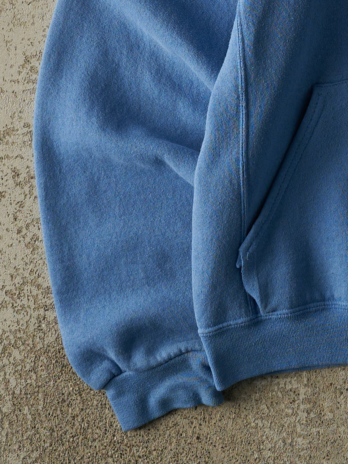 Vintage Y2K Baby Blue Russell Athletic Blank Hoodie (XS)
