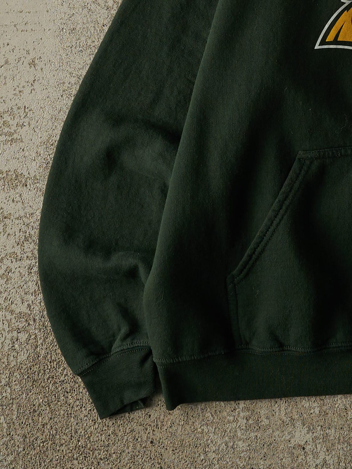 Vintage Y2K Green Northern Michigan Wildcats Hoodie (S)