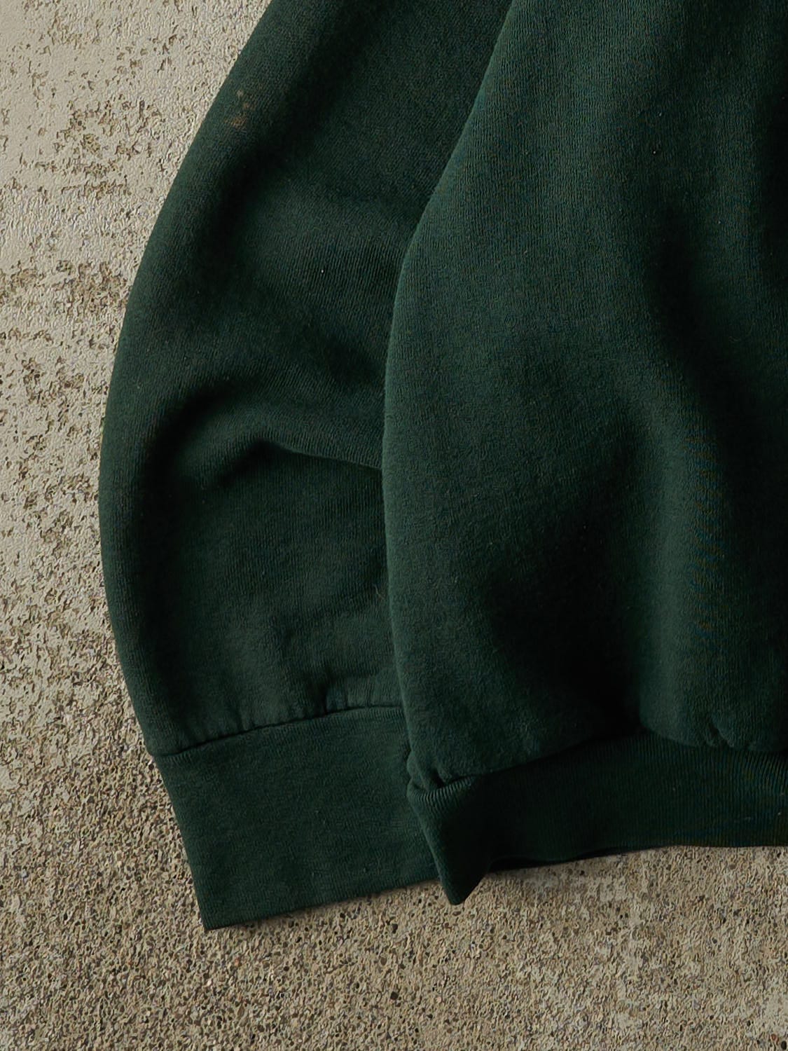 Vintage 80s Green Blank Crewneck (L)