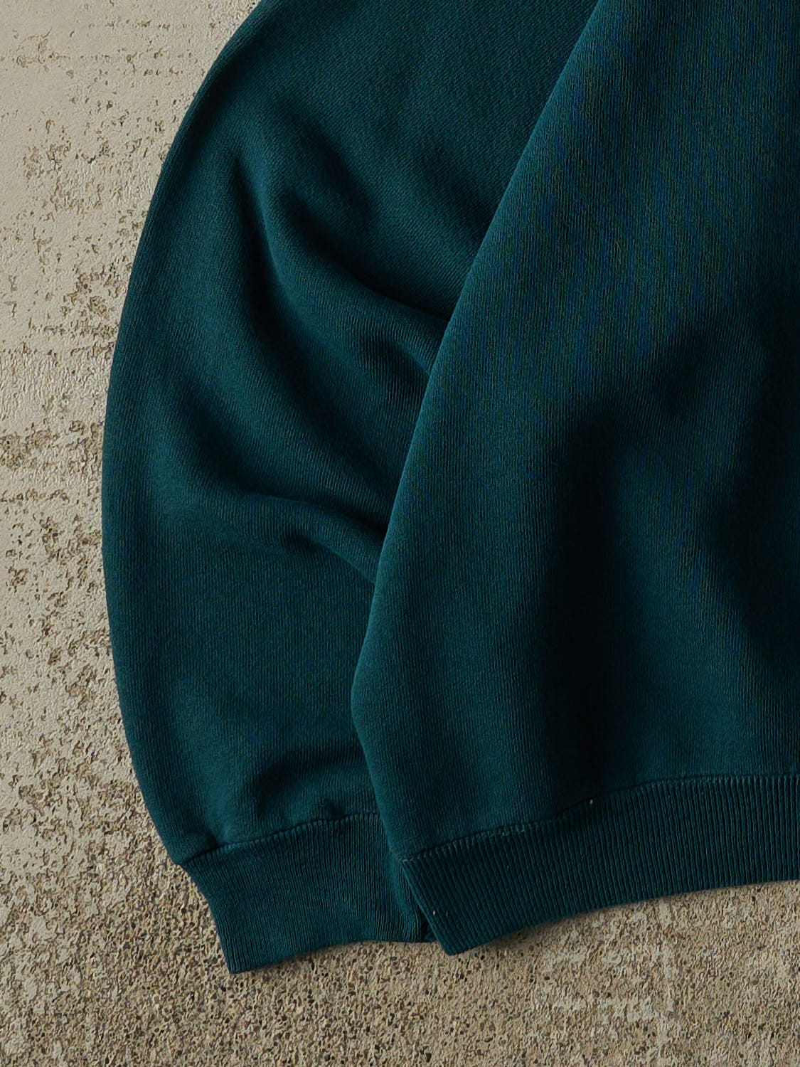 Vintage 80s Teal Blank Crewneck (S/M)