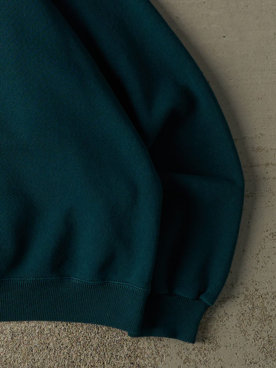 Vintage 80s Teal Blank Crewneck (S/M)
