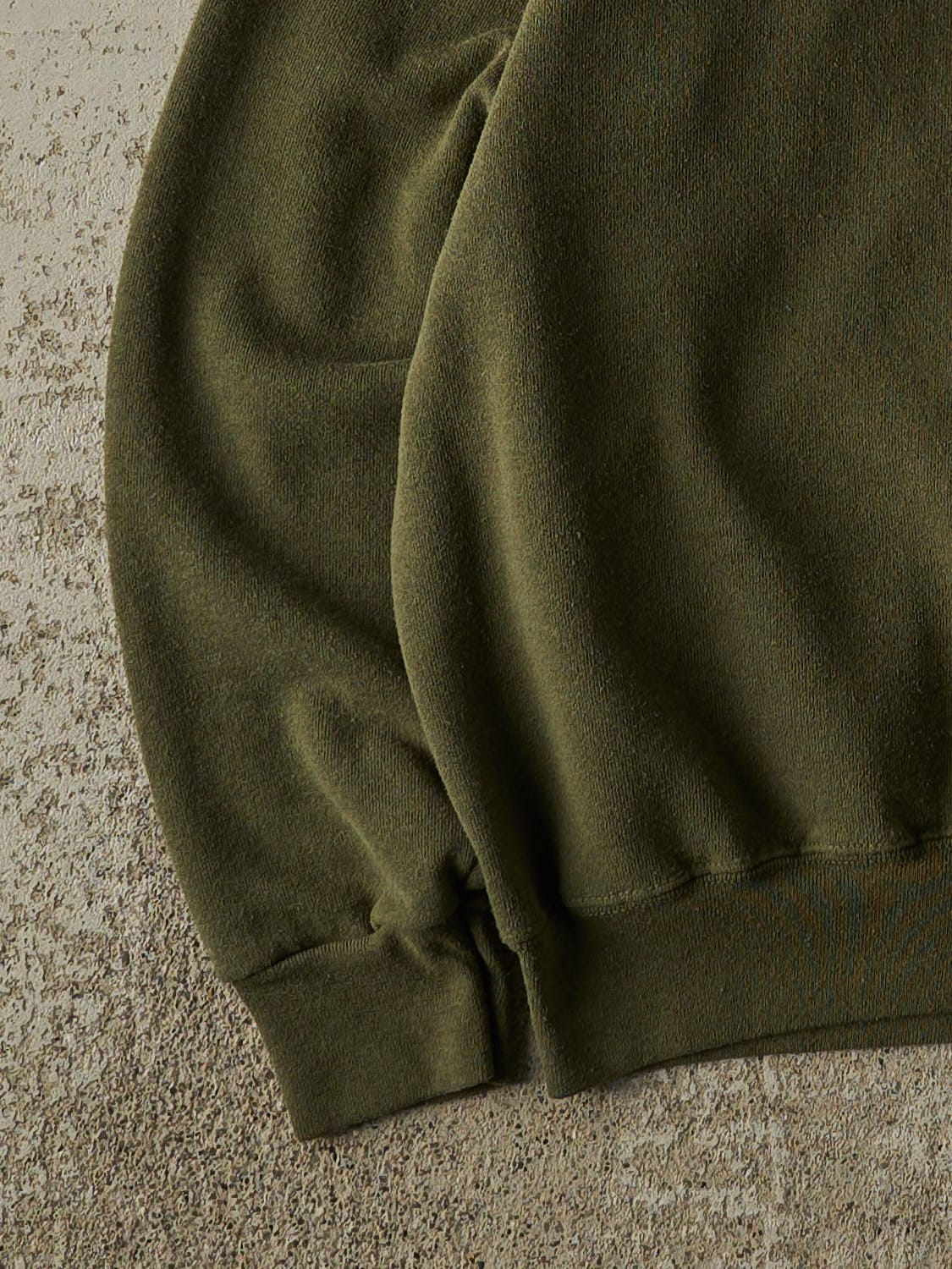 Vintage 90s Sun Faded Green USMC Crewneck (M)
