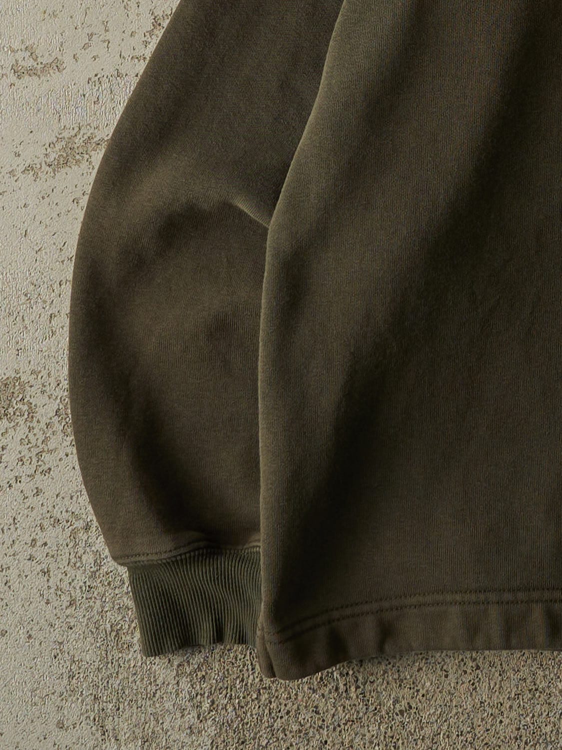 Vintage Y2K Green Carhartt Quarter Zip Sweatshirt (L)