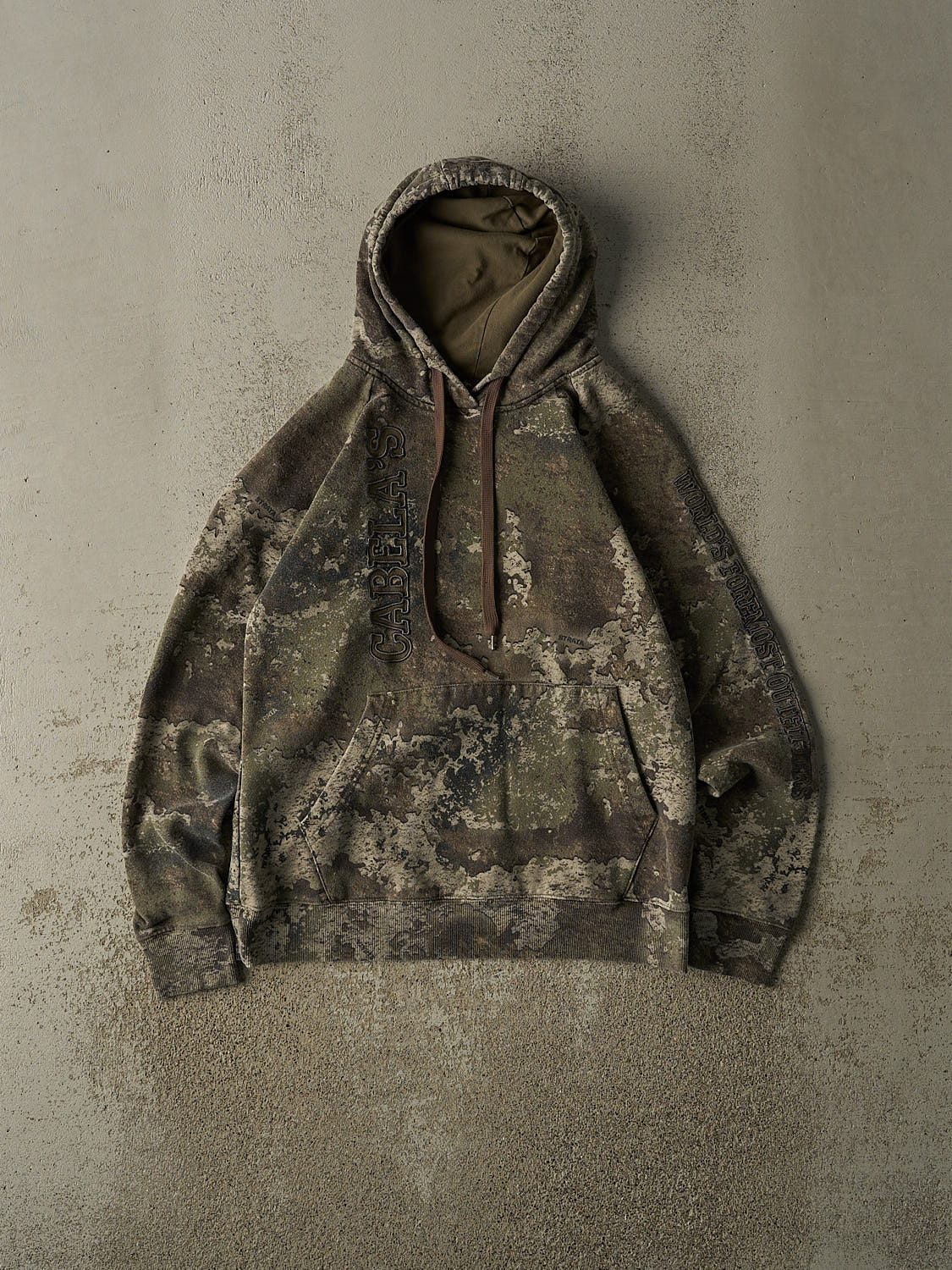 Vintage Y2K Camo Cabela's Embroidered Hoodie (XS/S)
